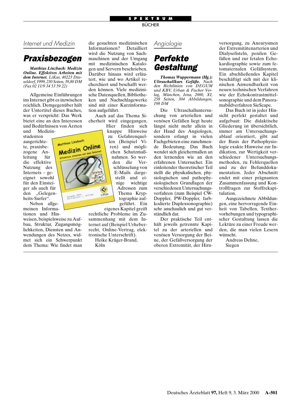 Vorschauseite 1: Medizin Online