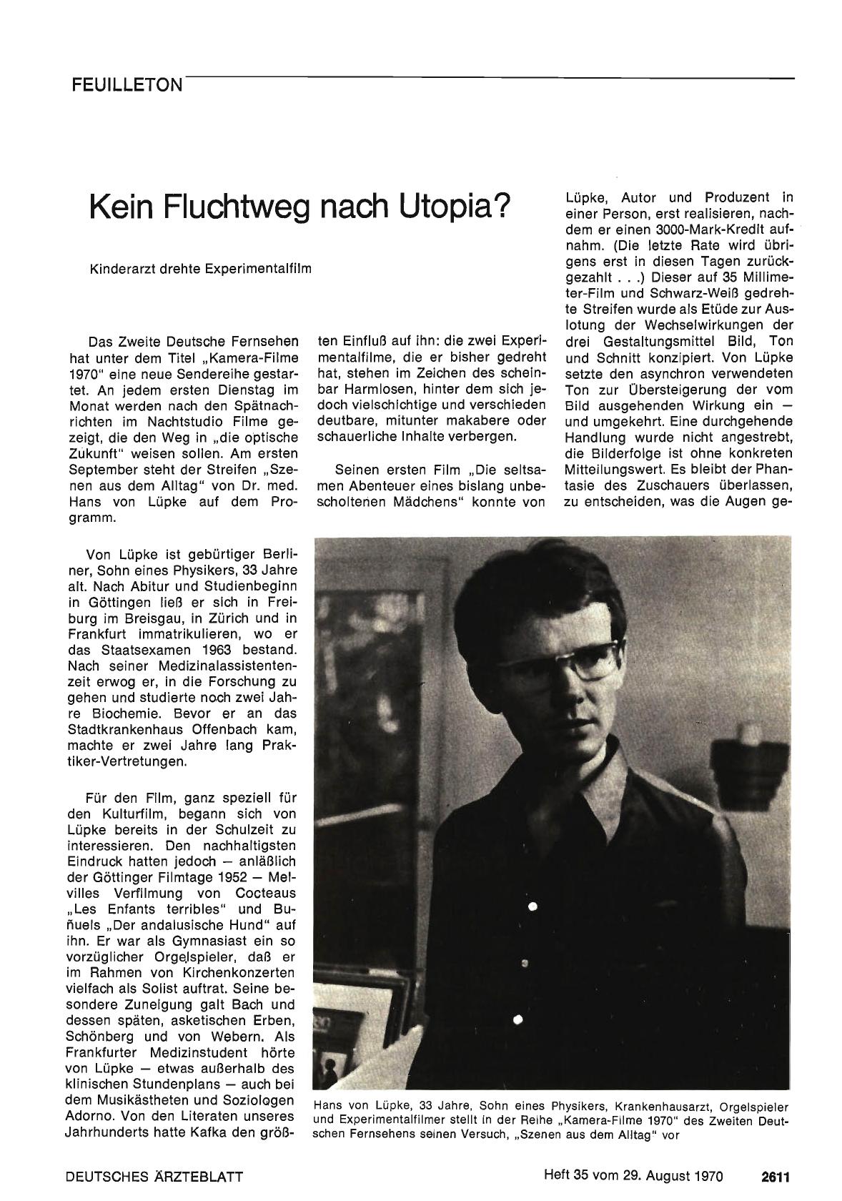 Vorschauseite 1: Kein Fluchtweg nach Utopia?