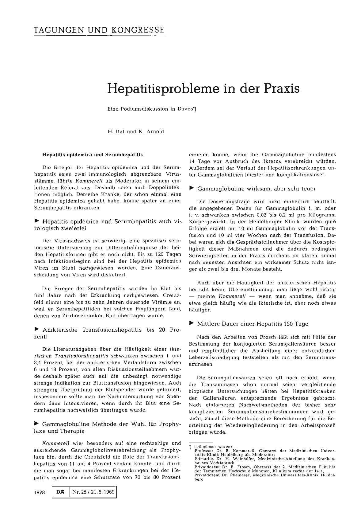 Vorschauseite 1: Hepatitisprobleme in der Praxis