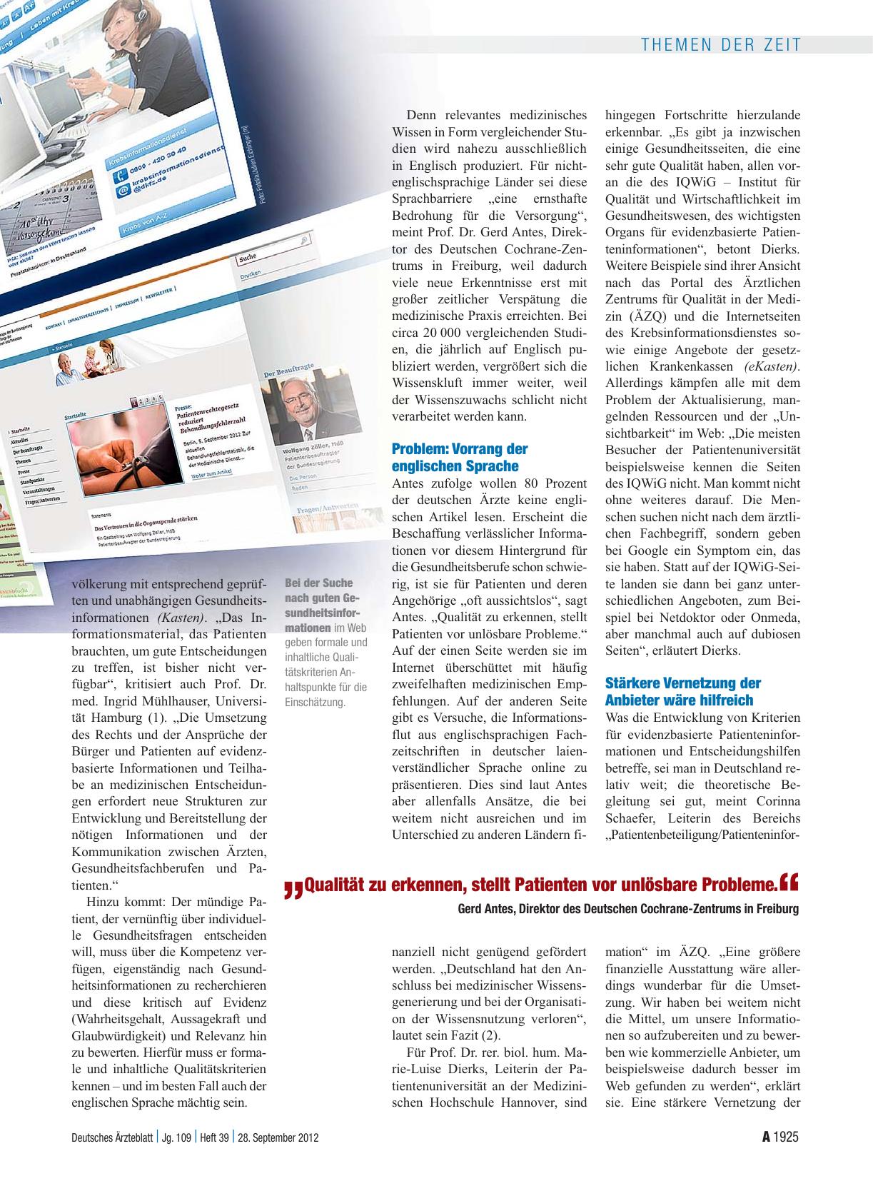 Vorschauseite 2: Patienteninformation: Navigieren durchs Gesundheits-Web