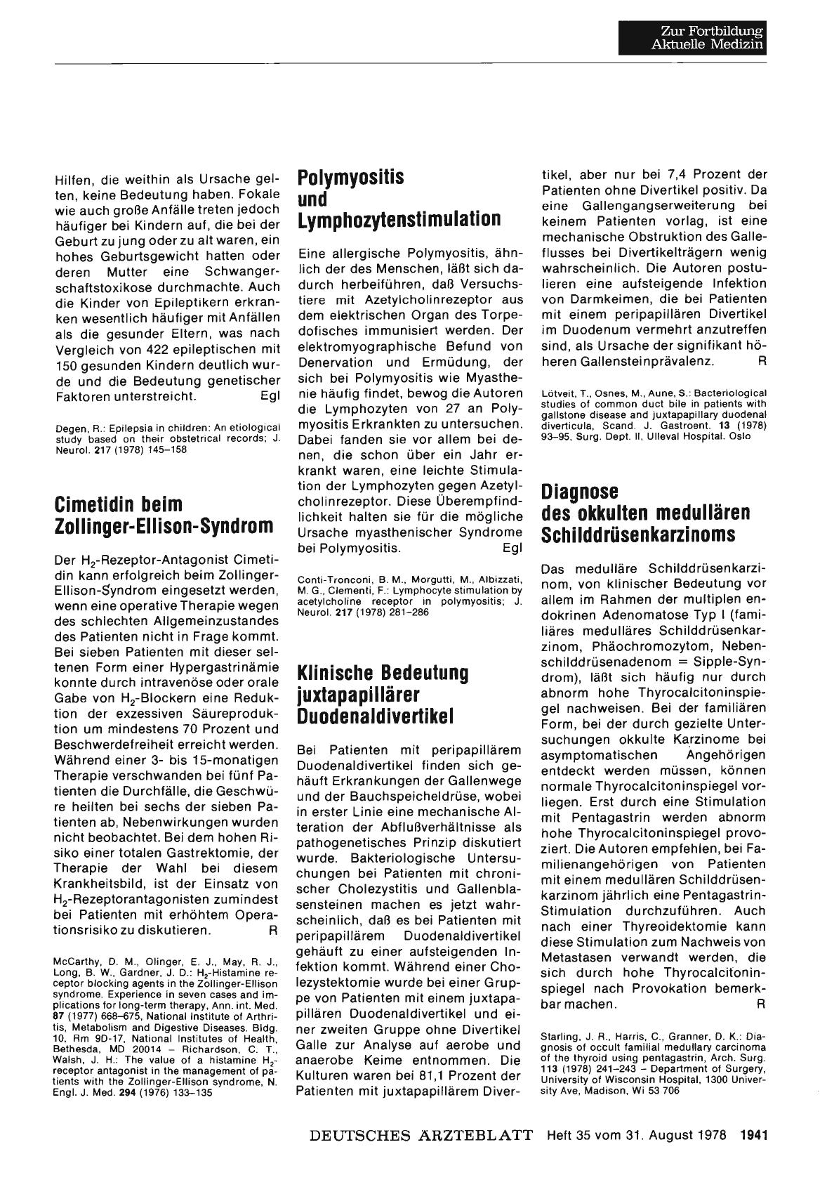 Vorschauseite 1: Diagnose des okkulten medullären Schilddrüsenkarzinoms