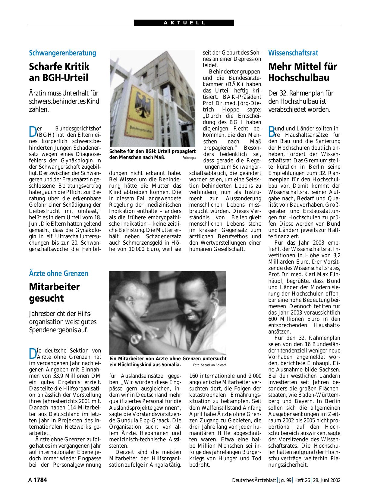 Vorschauseite 1: Wissenschaftsrat: Mehr Mittel für Hochschulbau