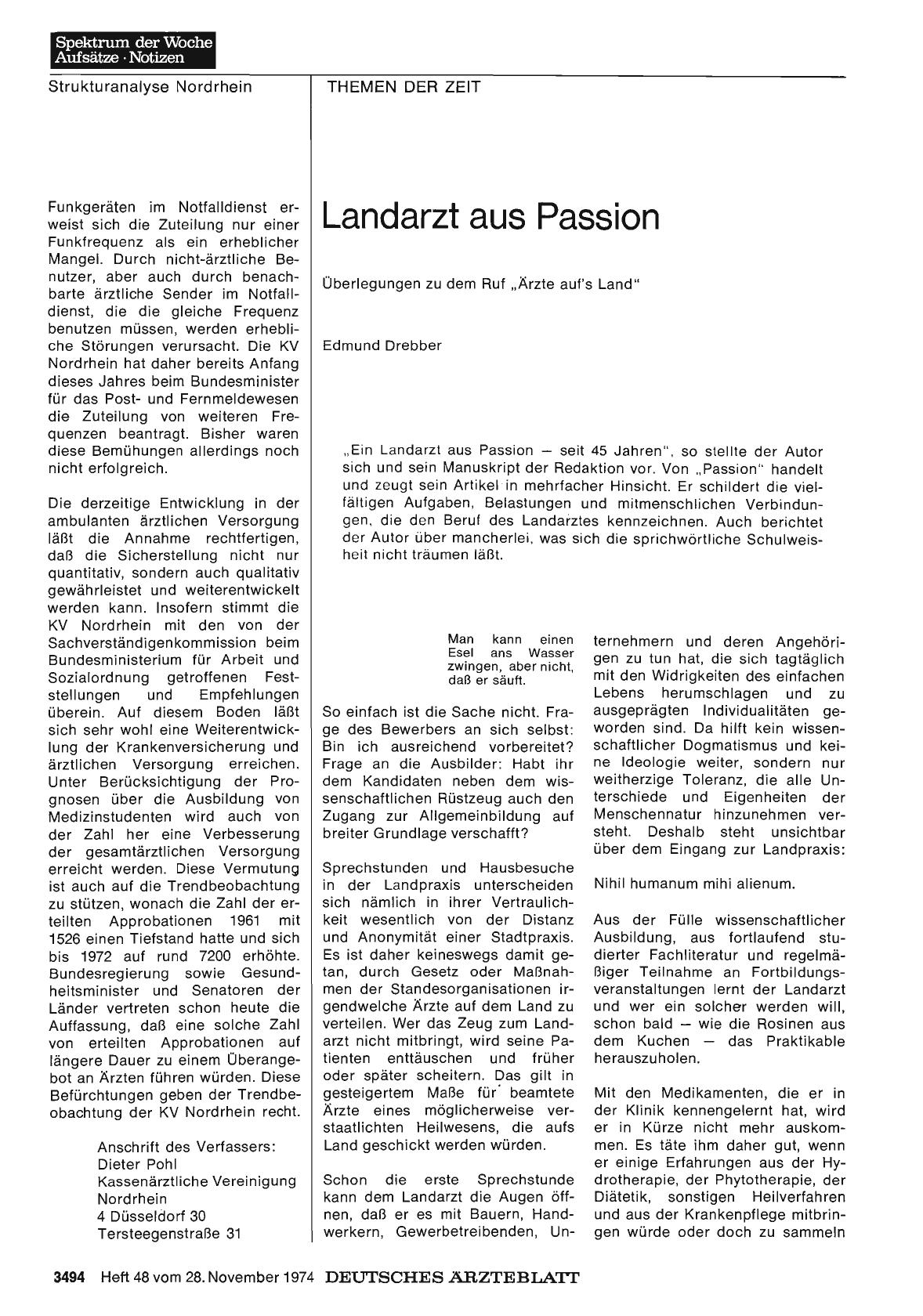 Vorschauseite 1: Landarzt aus Passion