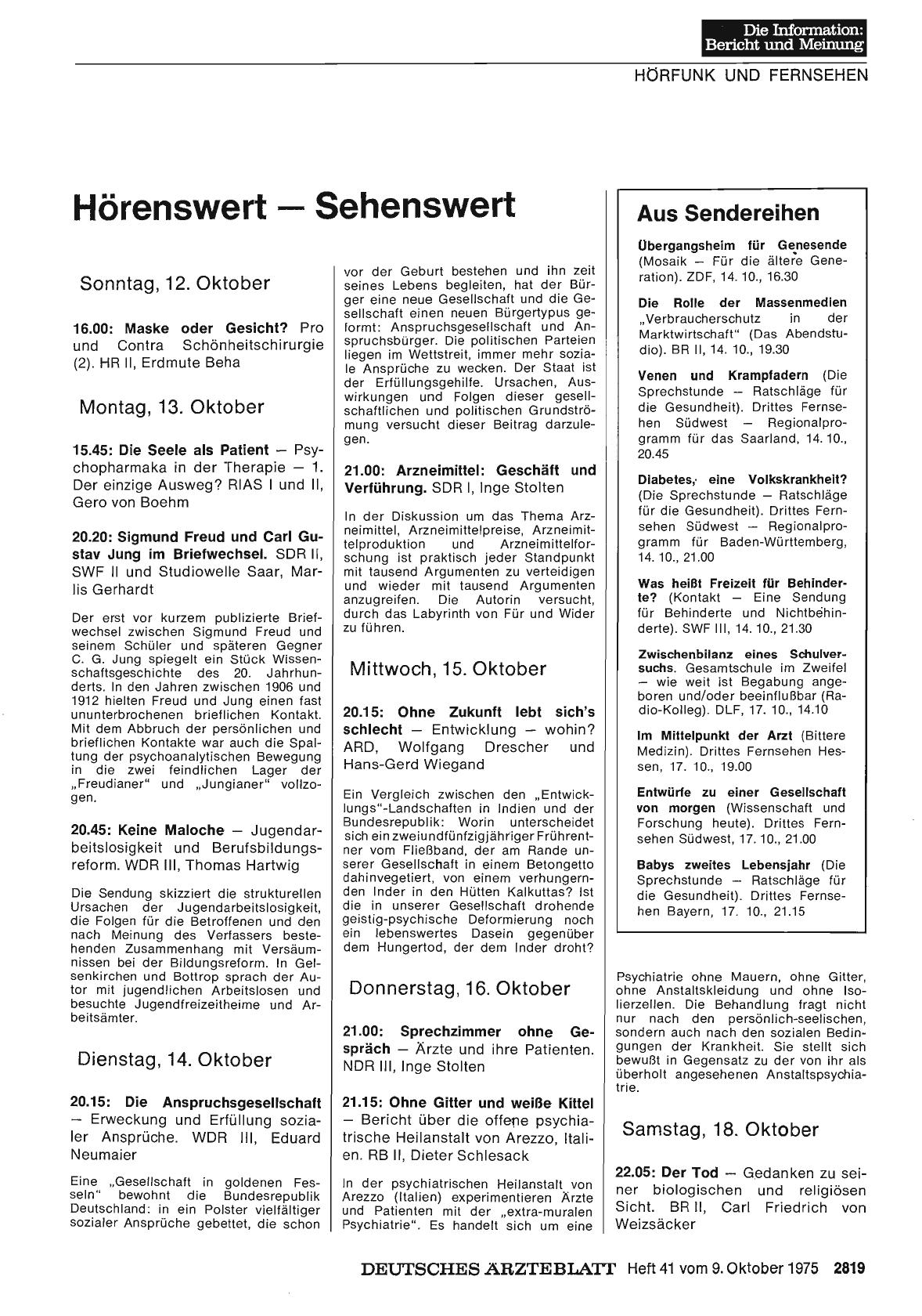 Vorschauseite 1: Aus Sendereihen