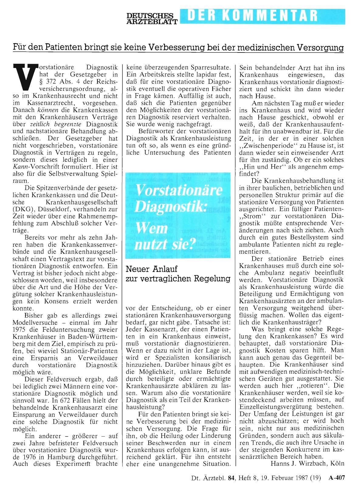 Vorschauseite 1: Vorstationäre Diagnostik: Wem nutzt sie?