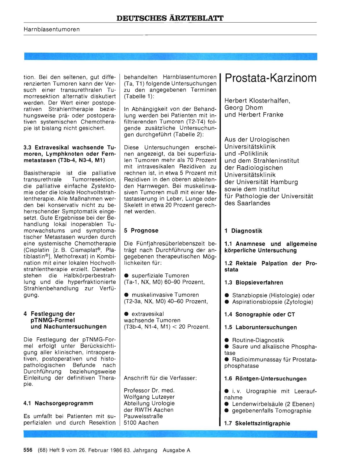 Vorschauseite 1: Prostata-Karzinom