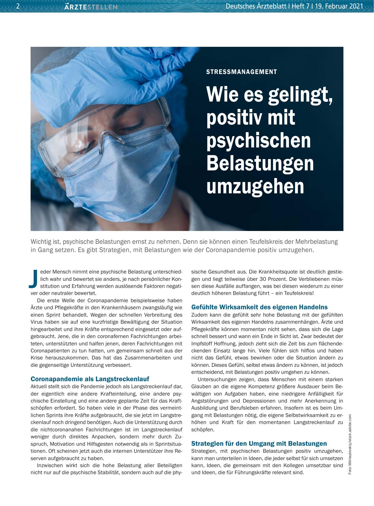 Vorschauseite 1: Stressmanagement: Wie es gelingt, positiv mit psychischen Belastungen umzugehen