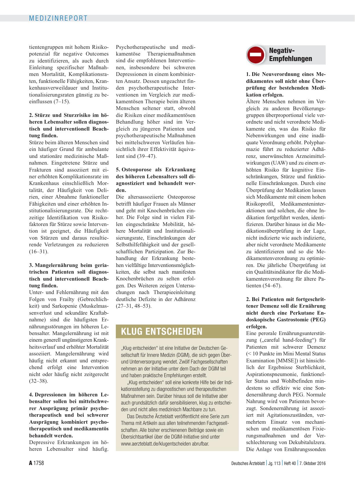 Vorschauseite 2: Klug entscheiden: . . . in der Geriatrie