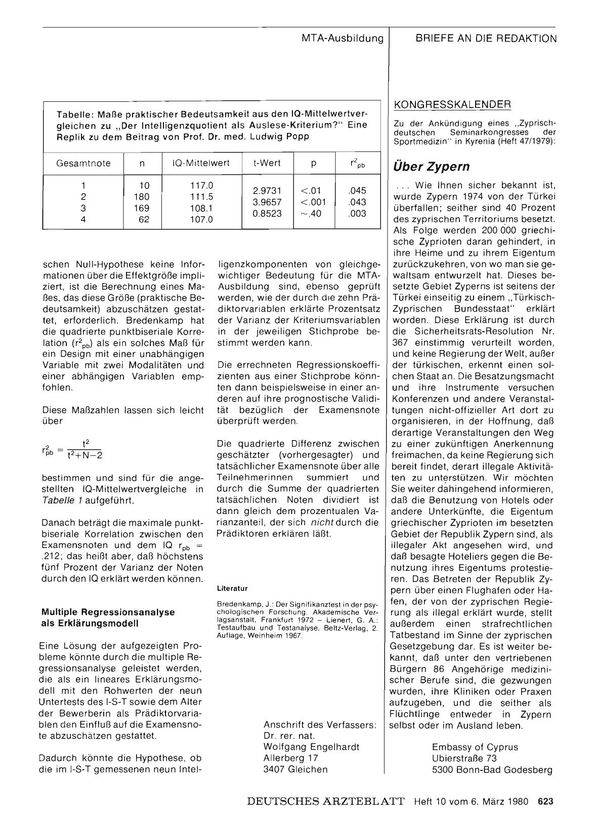 Vorschauseite 1: KONGRESSKALENDER: Über Zypern