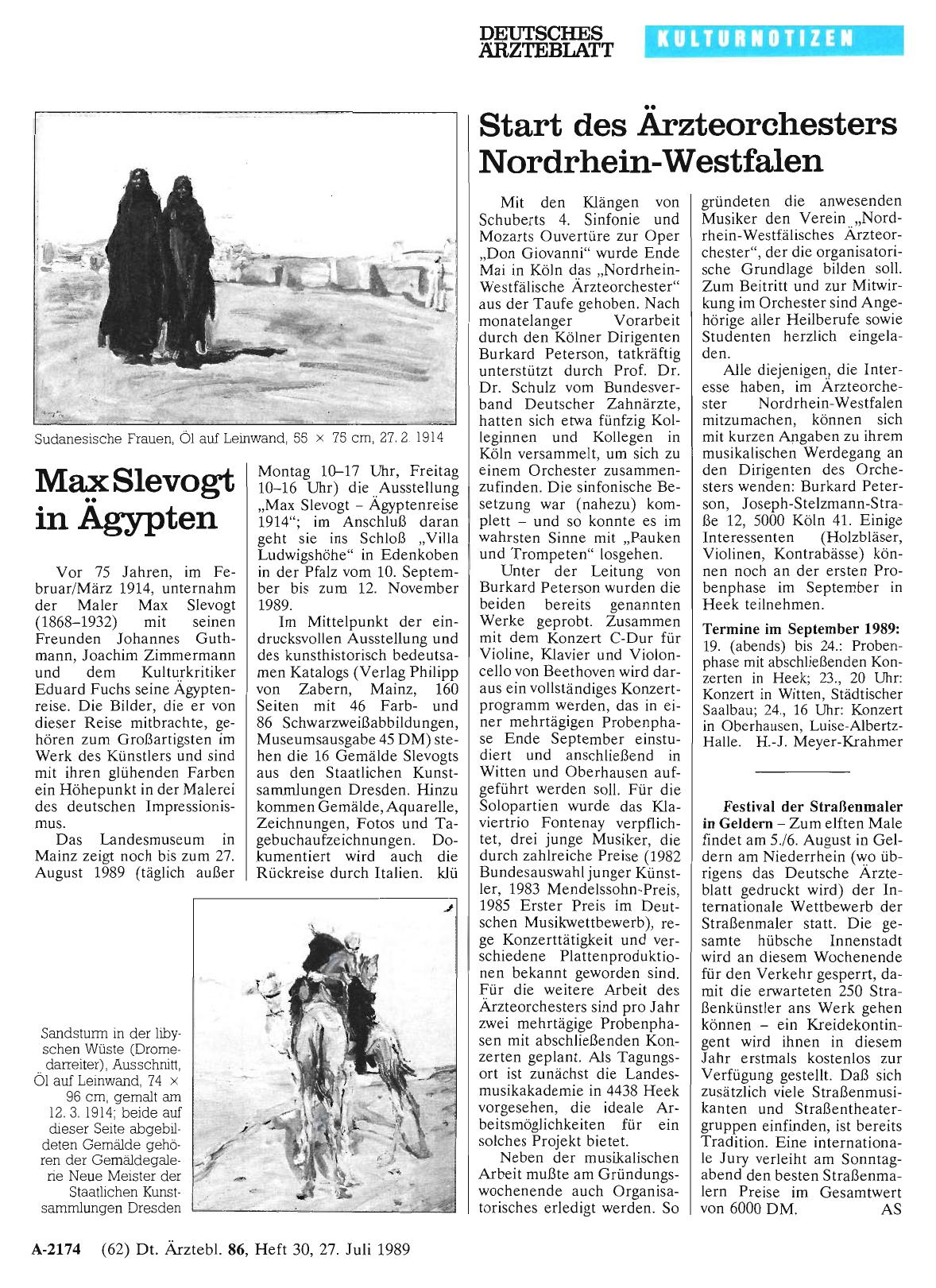 Vorschauseite 1: Max Slevogt in Ägypten
