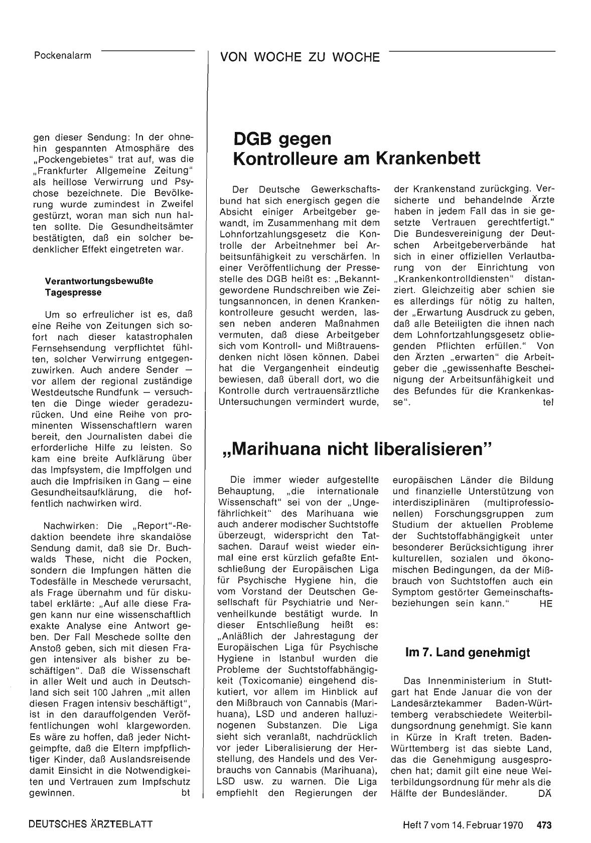 Vorschauseite 1: DGB gegen Kontrolleure am Krankenbett