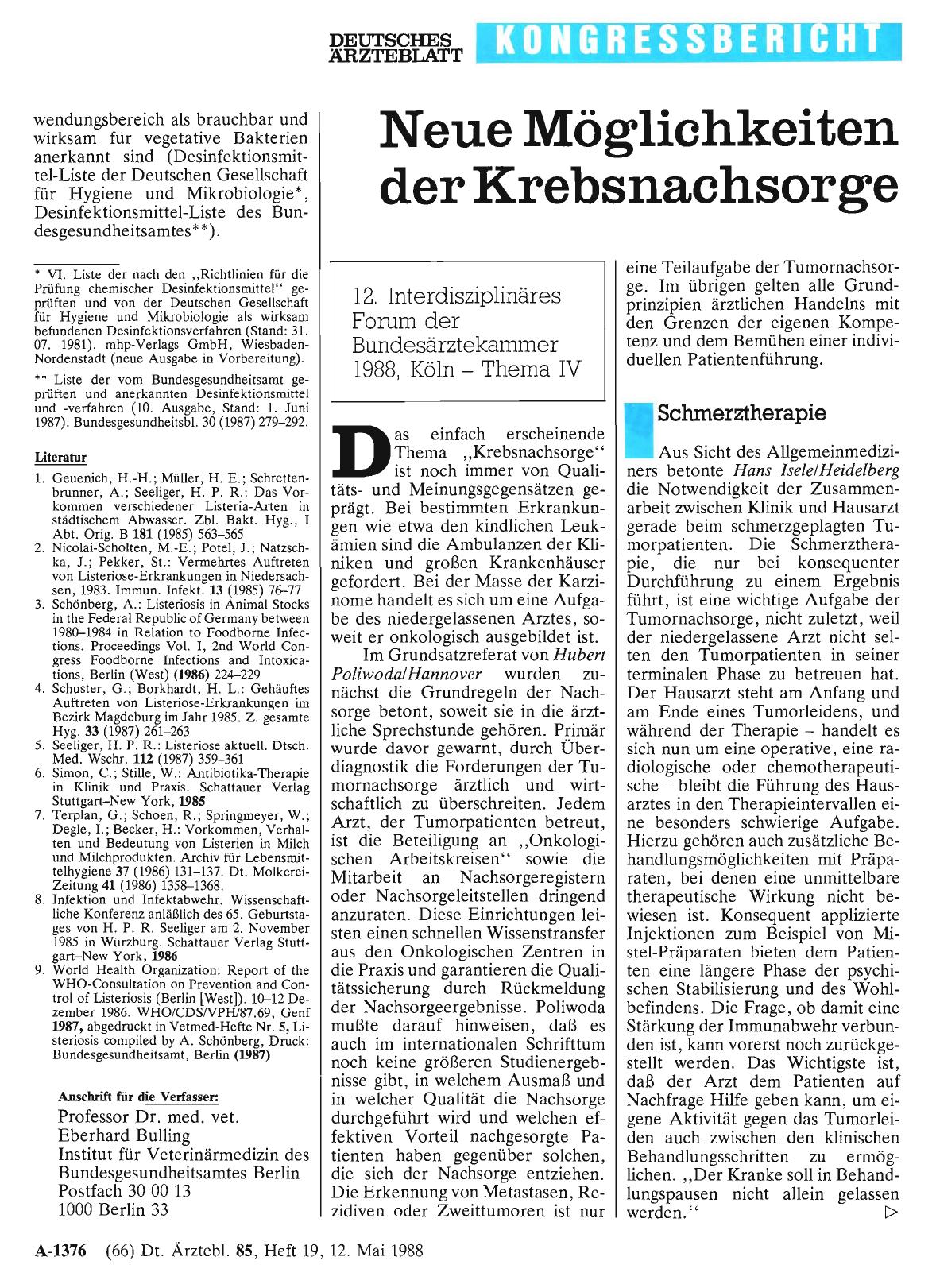 Vorschauseite 1: Neue Möglichkeiten der Krebsnachsorge