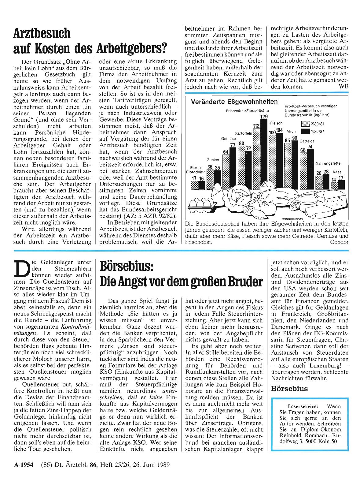 Vorschauseite 1: Arztbesuch auf Kosten des Arbeitgebers?