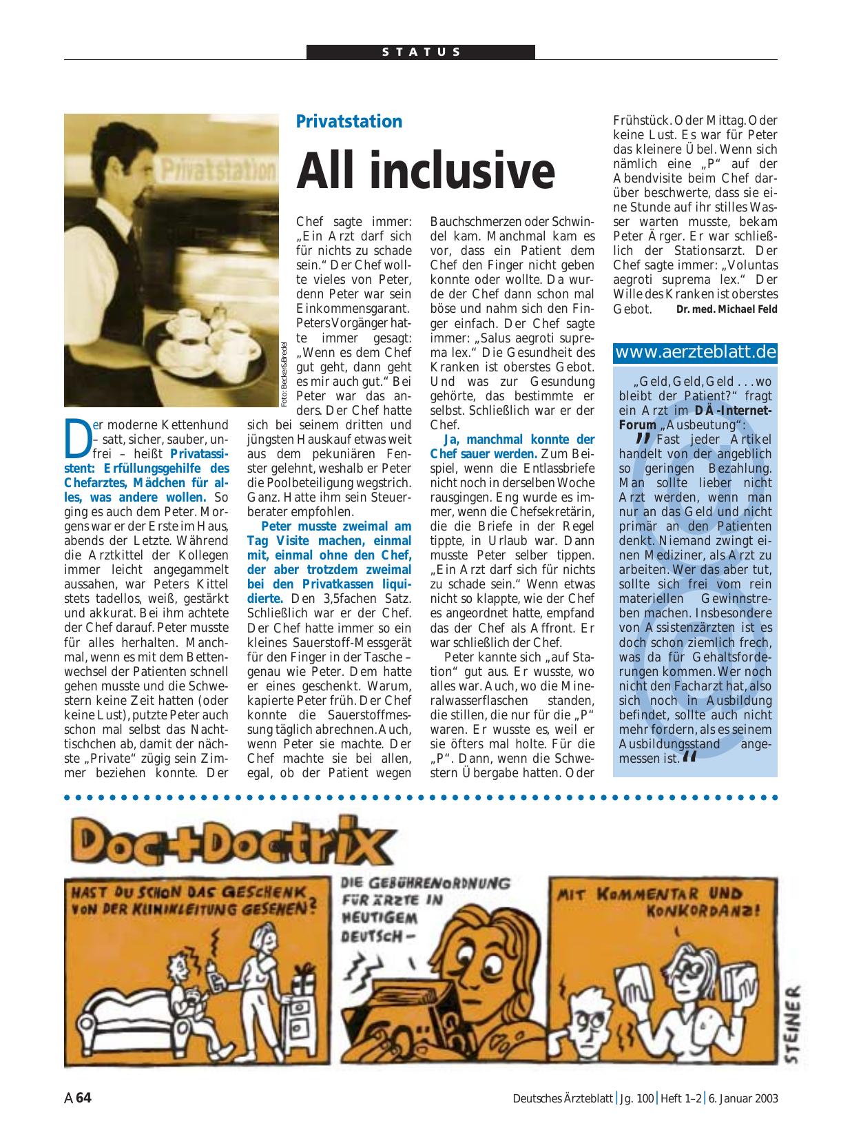 Vorschauseite 1: www. aerzteblatt. de