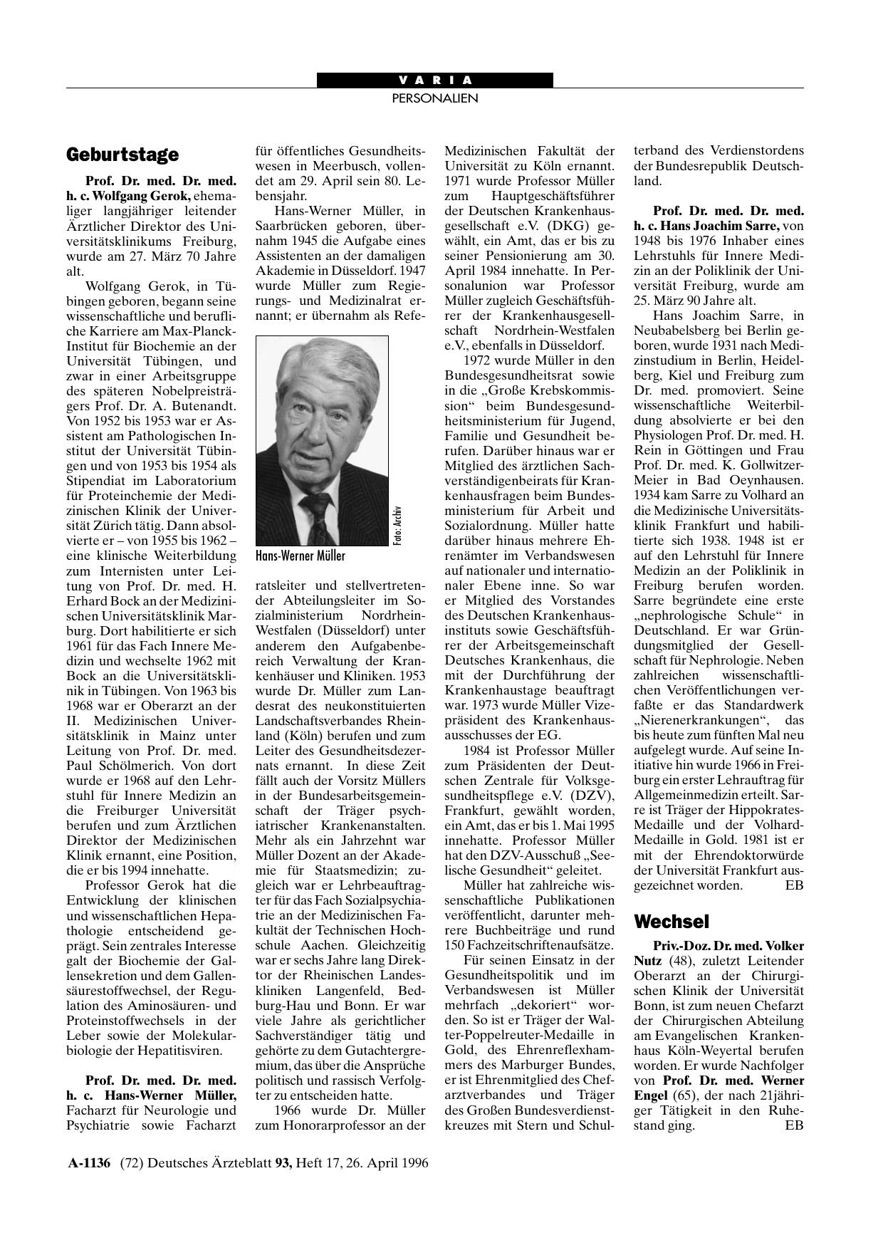Vorschauseite 1: Geburtstage