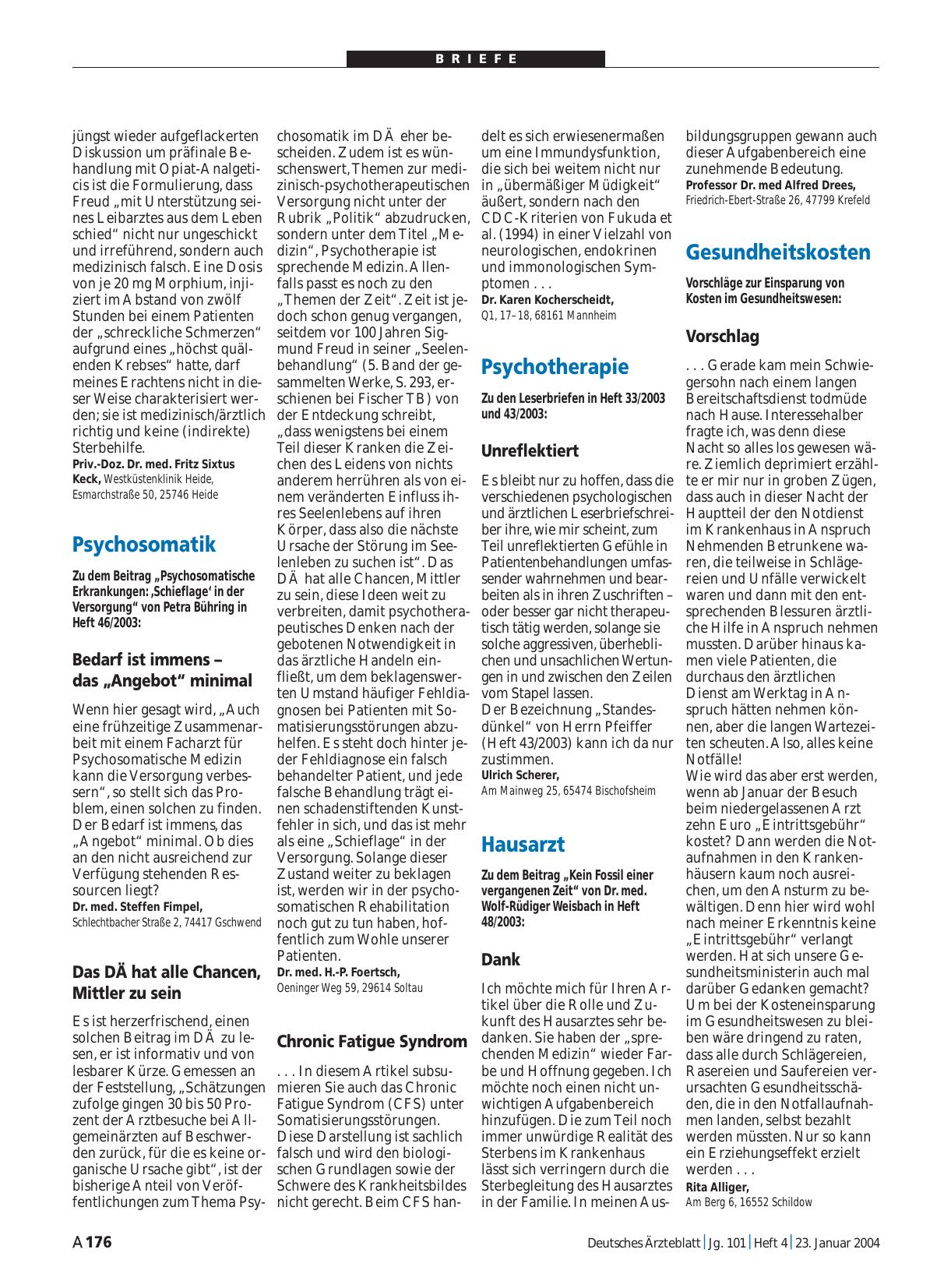 Vorschauseite 1: Psychotherapie: Unreflektiert