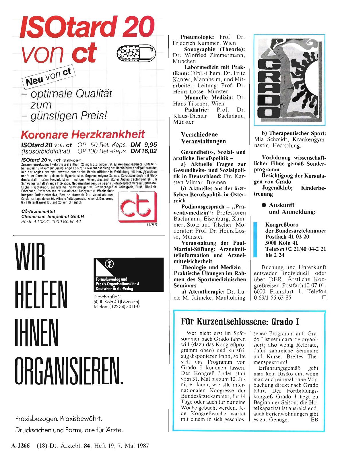 Vorschauseite 1: Für Kurzentschlossene: Grado I