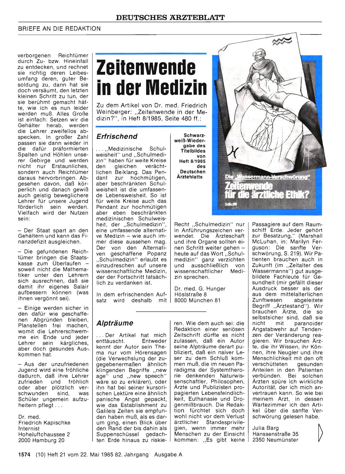 Vorschauseite 1: Zeitenwende in der Medizin: Erfrischend
