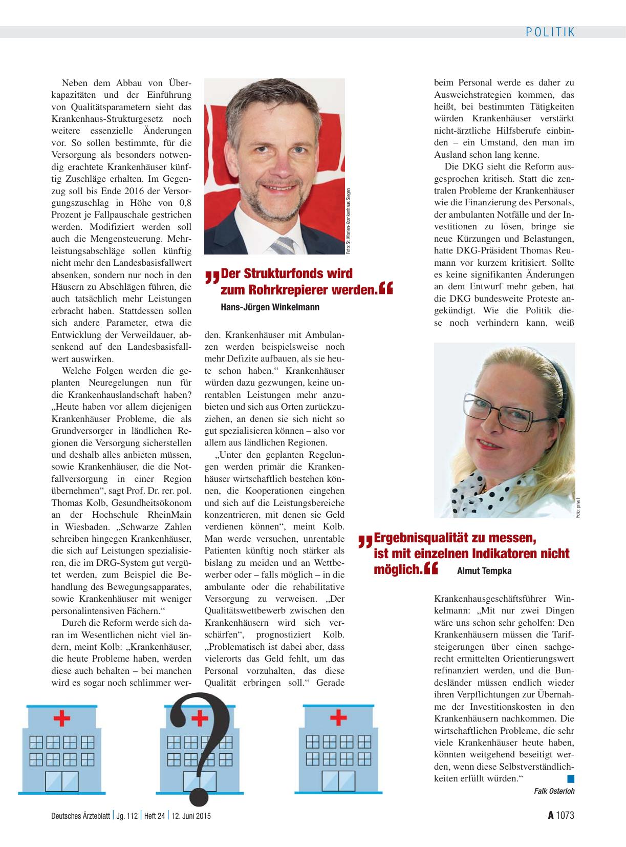 Vorschauseite 3: Krankenhausreform: Welche Häuser müssen schließen?