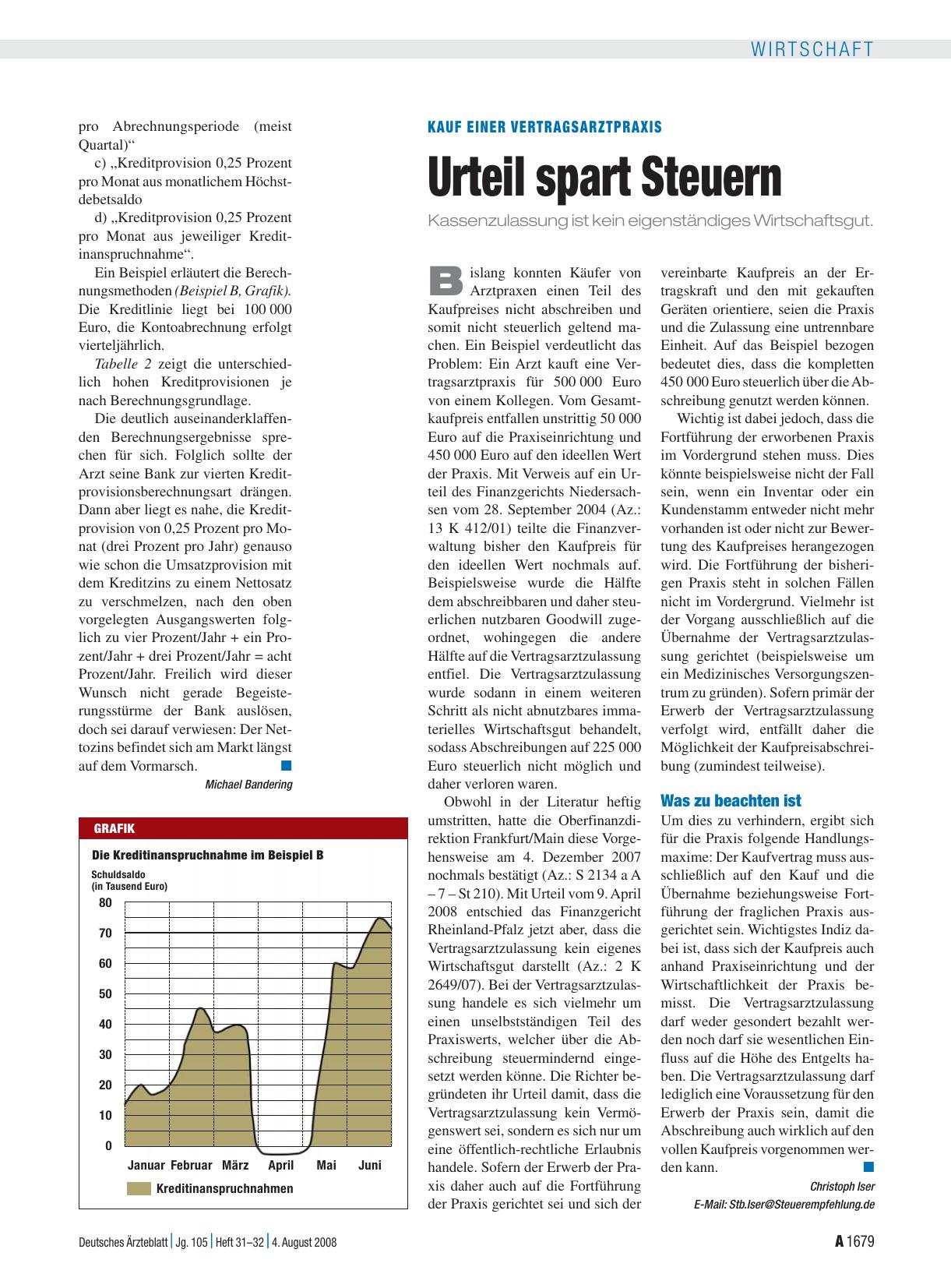 Vorschauseite 1: Kauf einer Vertragsarztpraxis: Urteil spart Steuern