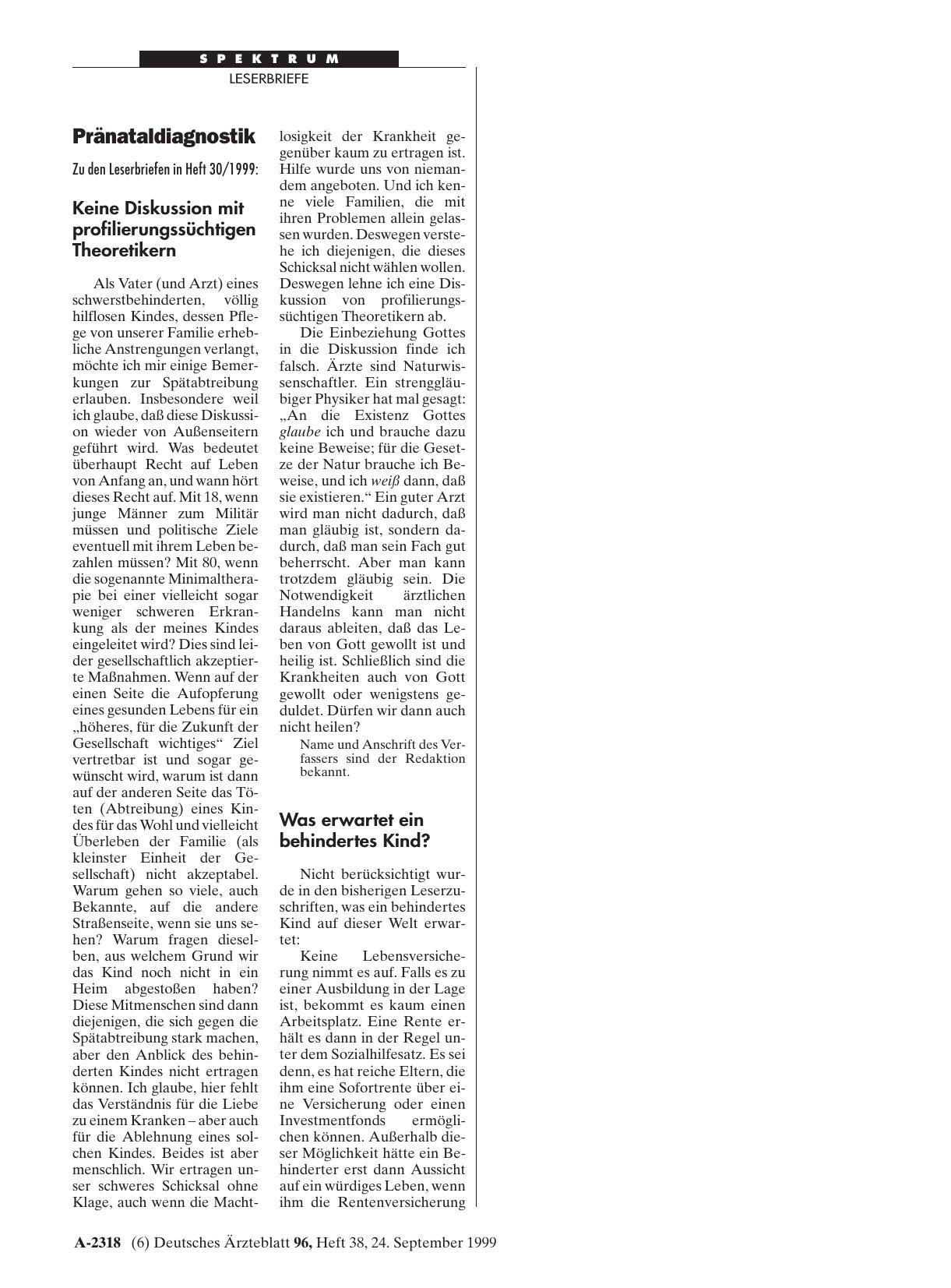 Vorschauseite 1: Pränataldiagnostik: Was erwartet ein behindertes Kind?