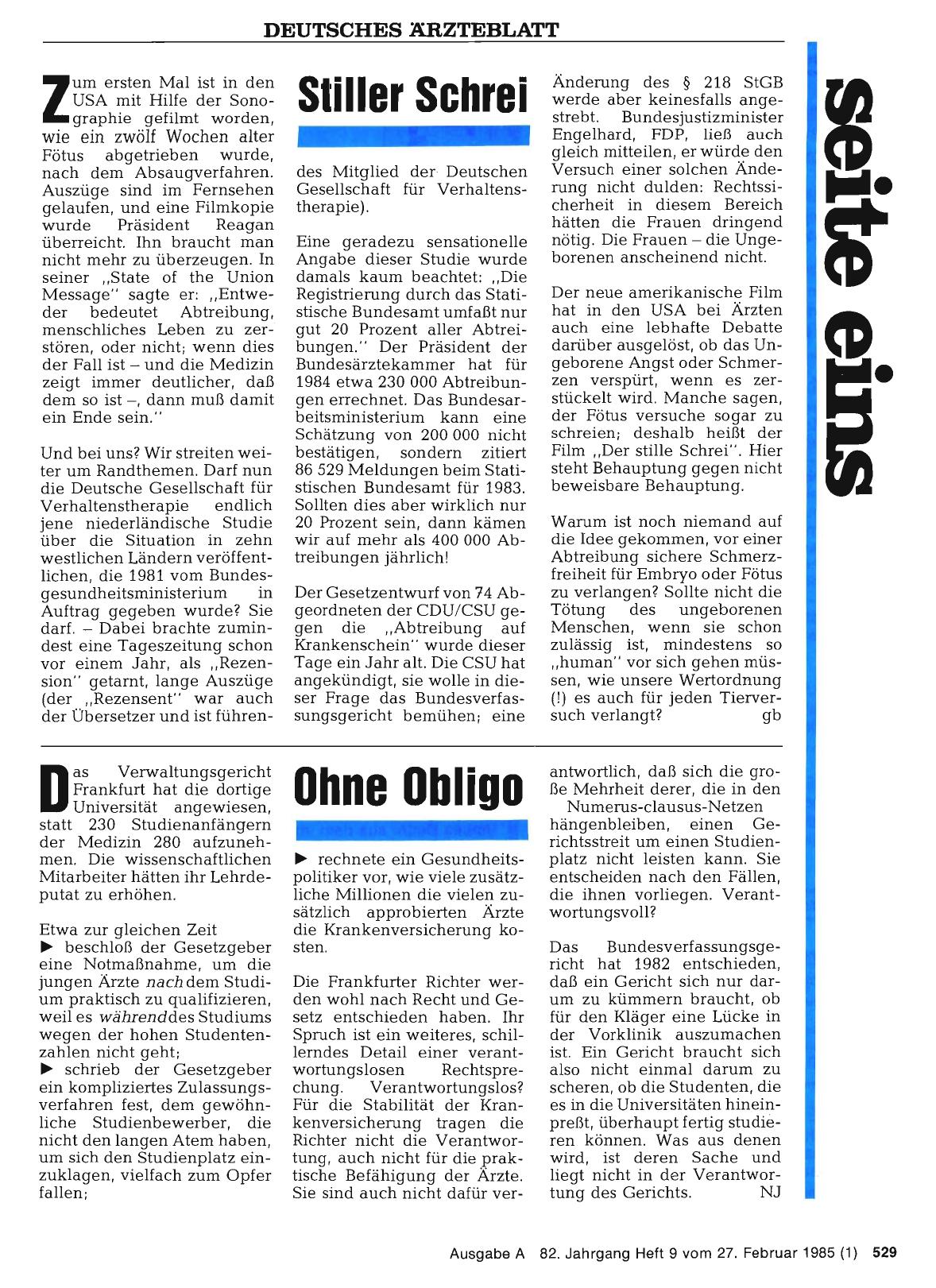 Vorschauseite 1: Ohne Obligo