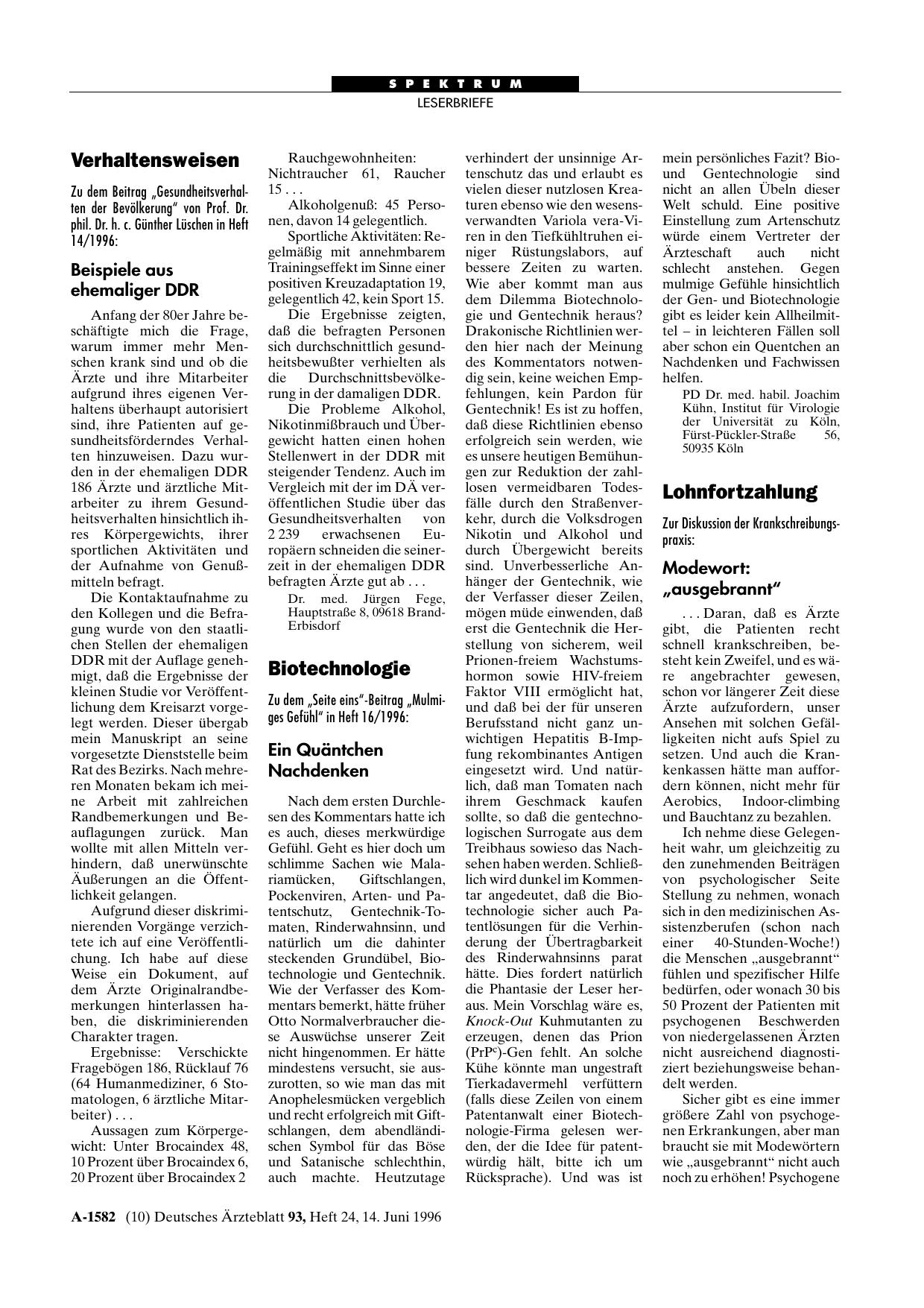 Vorschauseite 1: Biotechnologie: Ein Quäntchen Nachdenken