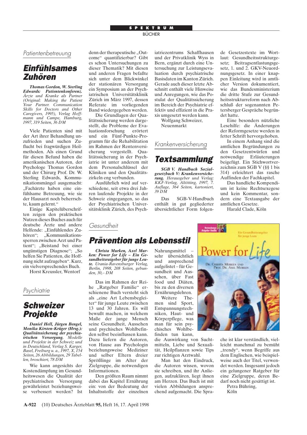 Vorschauseite 1: Krankenversicherung