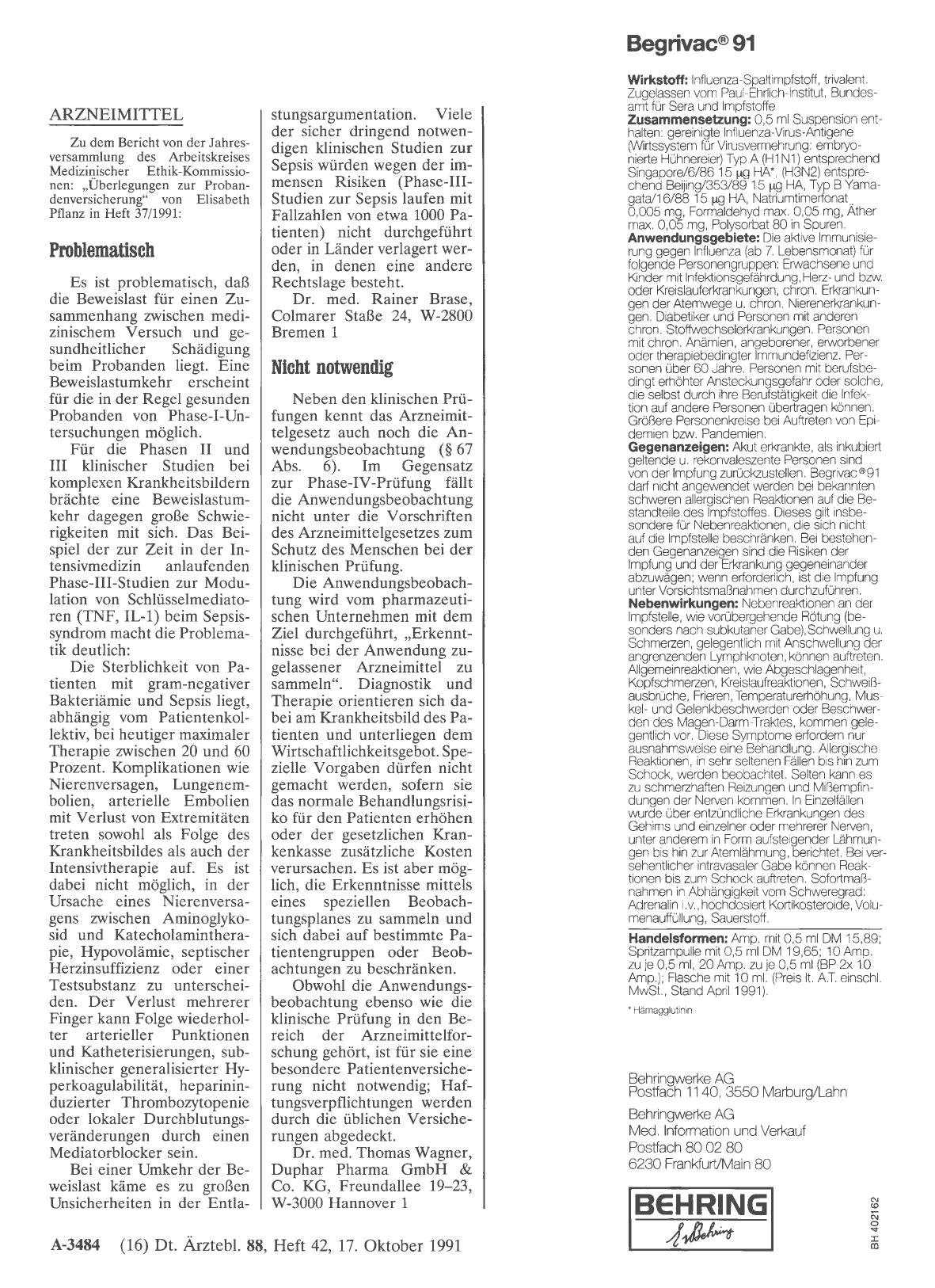 Vorschauseite 1: ARZNEIMITTEL: Nicht notwendig