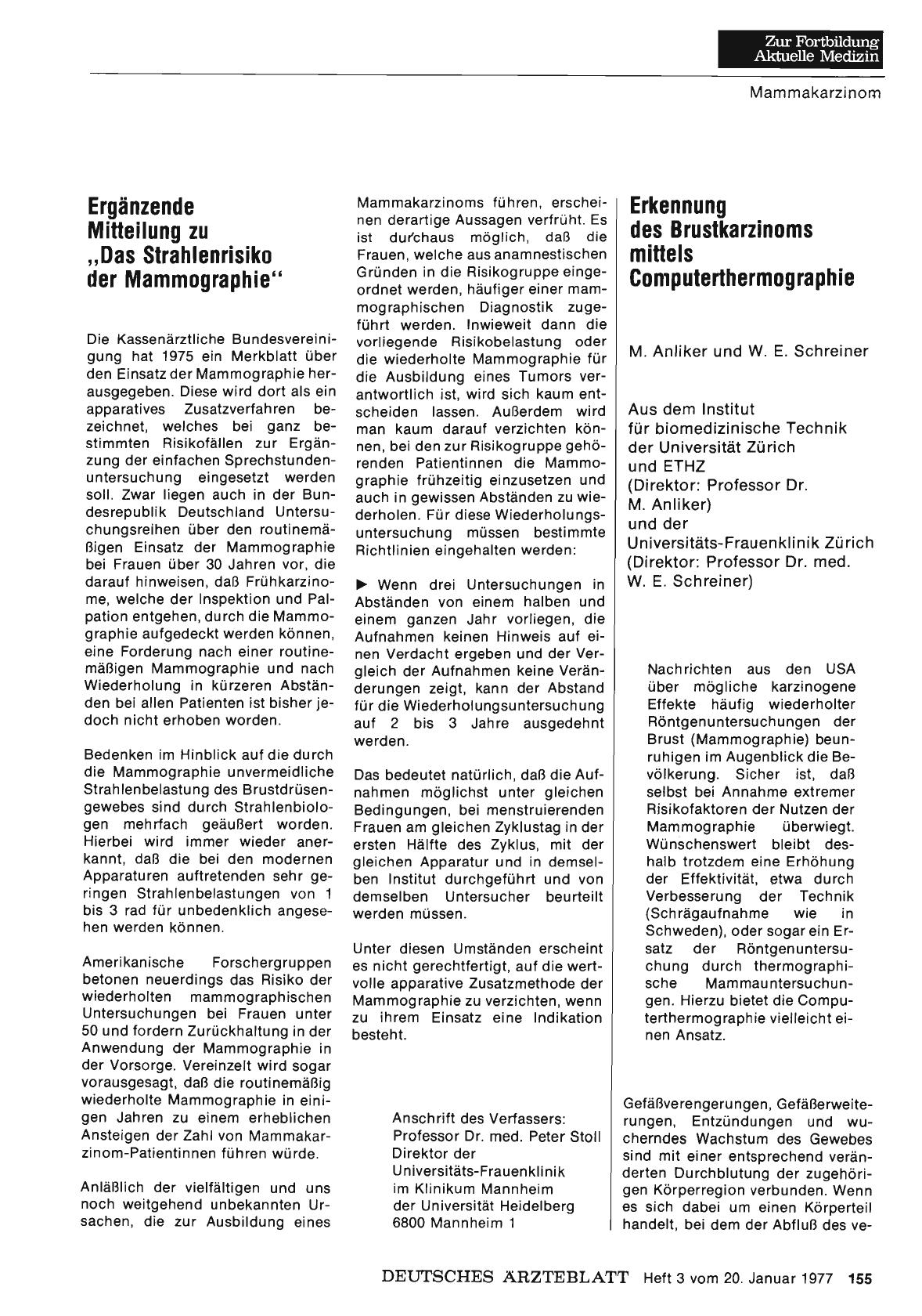 Vorschauseite 1: Erkennung des Brustkarzinoms mittels Computerthermographie