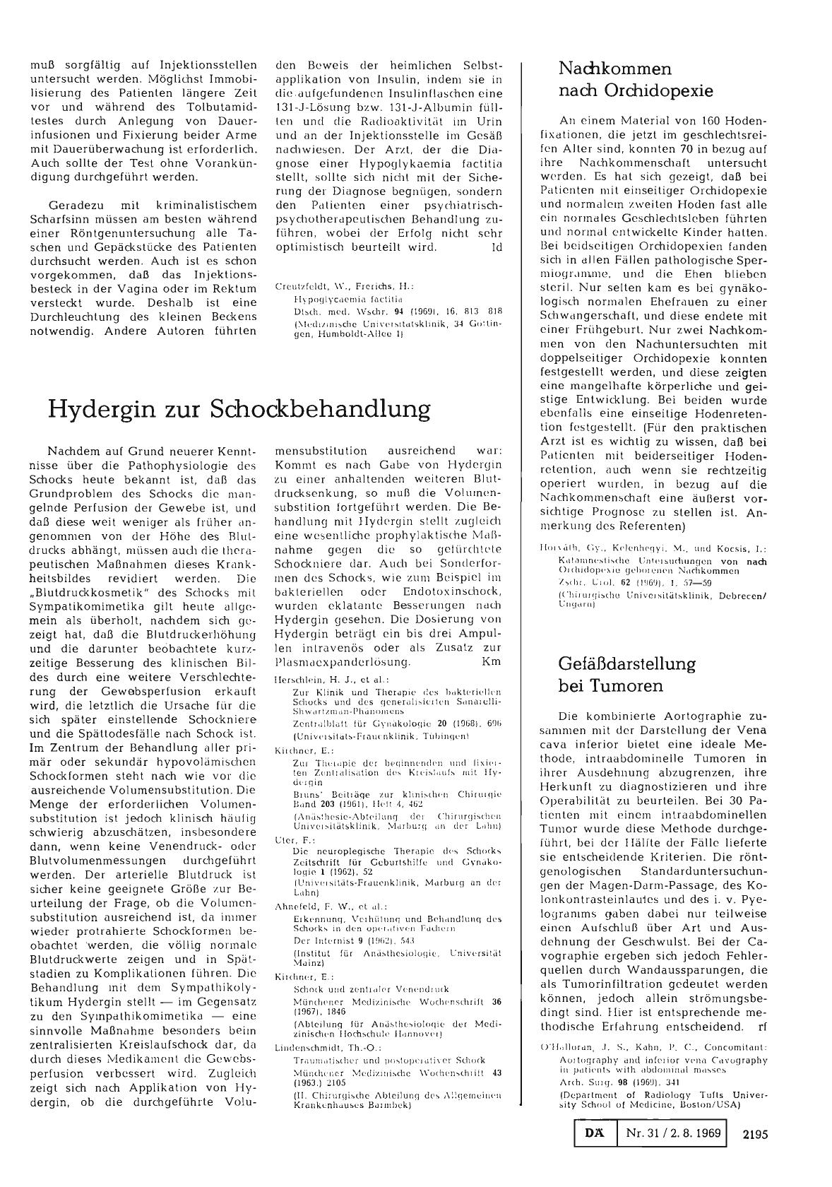 Vorschauseite 1: Nachkommen nach Orchidopexie