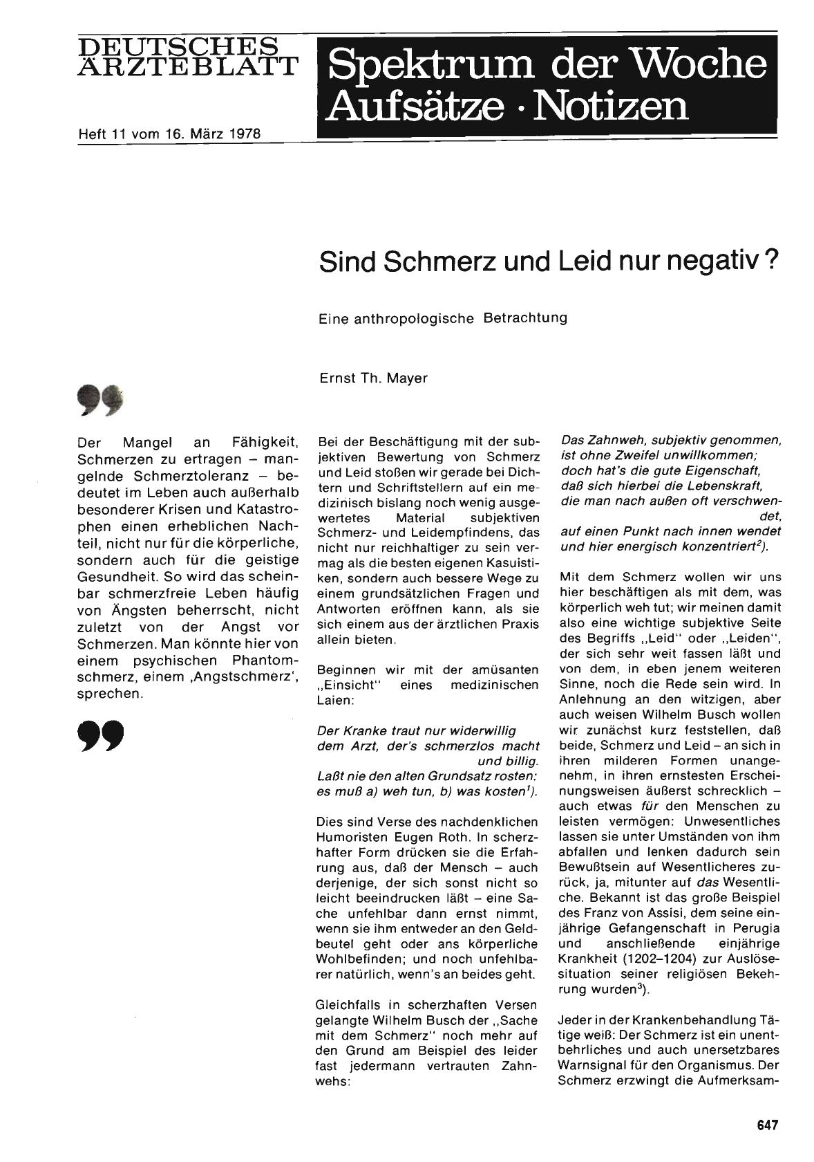 Vorschauseite 1: Sind Schmerz und Leid nur negativ?