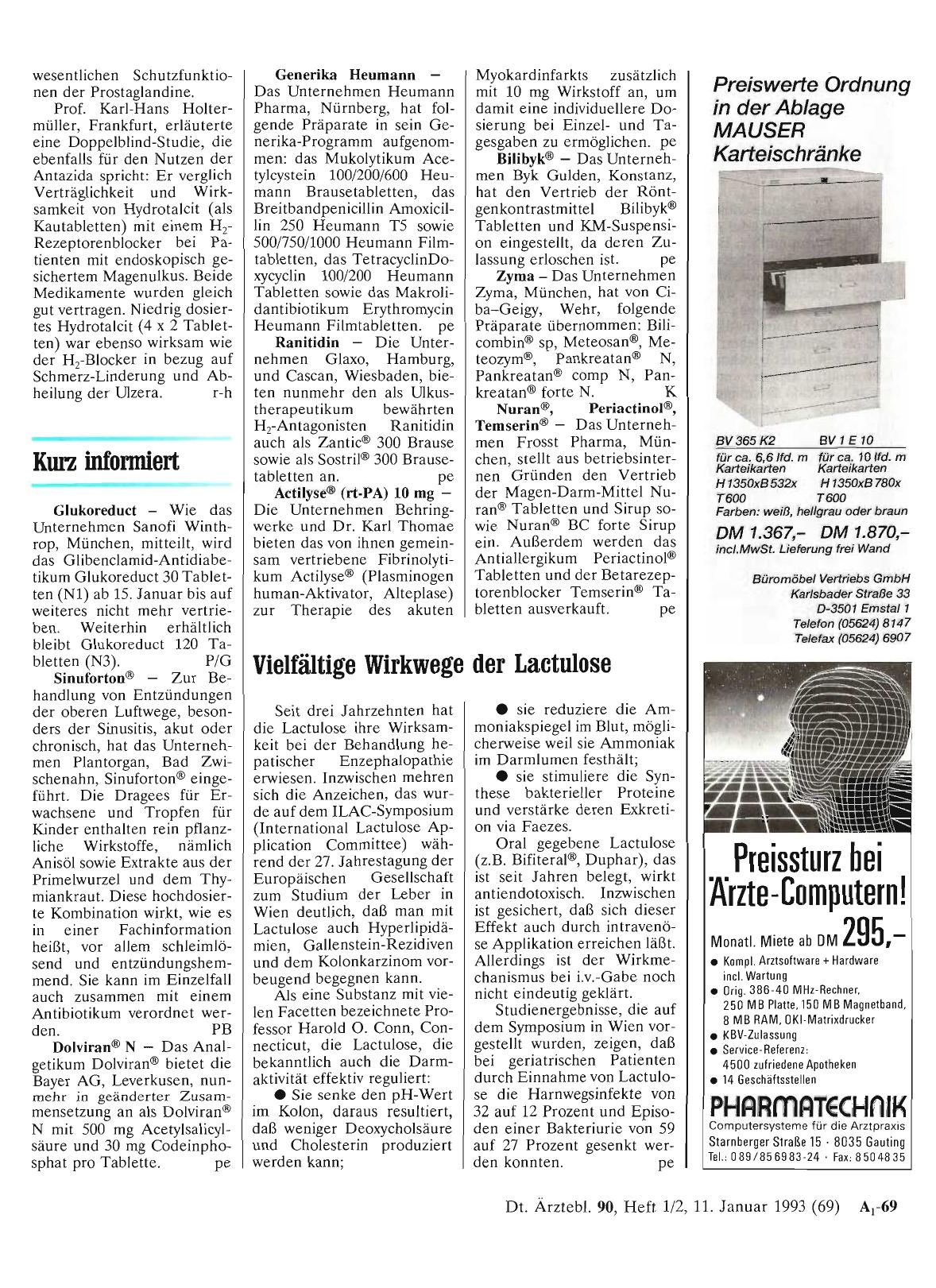 Vorschauseite 1: Kurz informiert