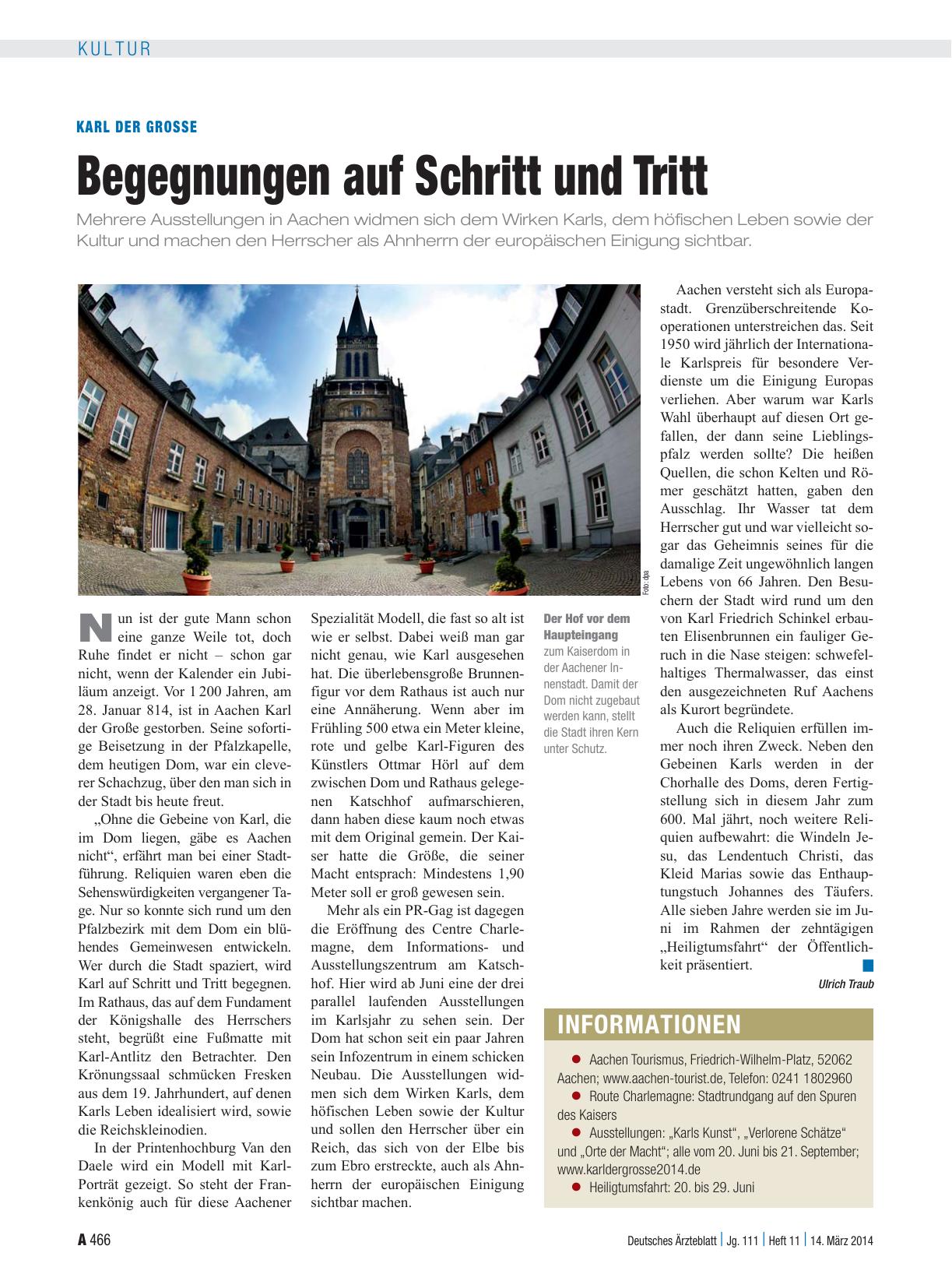 Vorschauseite 1: Karl der Grosse: Begegnungen auf Schritt und Tritt