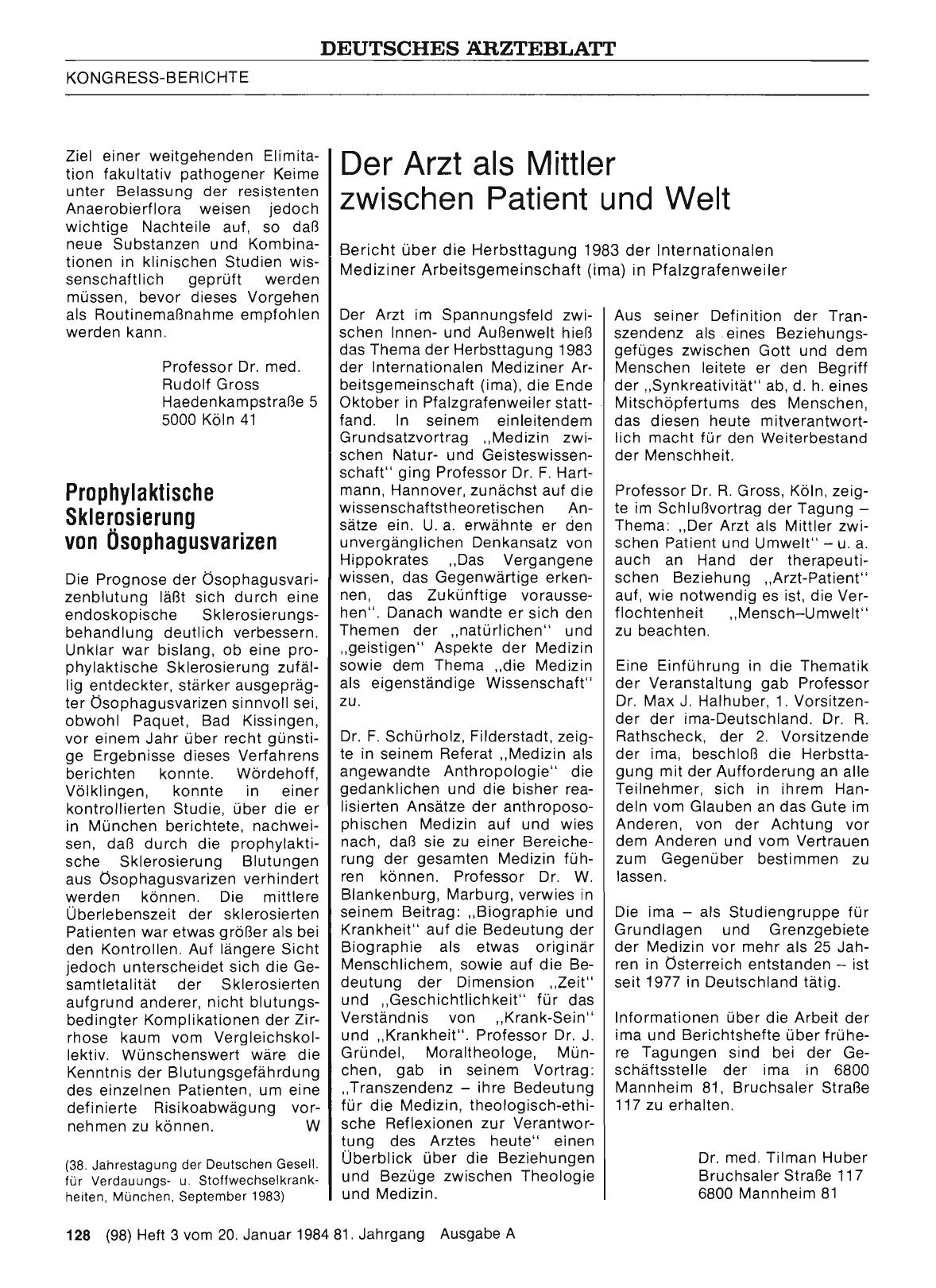 Vorschauseite 1: Prophylaktische Sklerosierung von Ösophagusvarizen