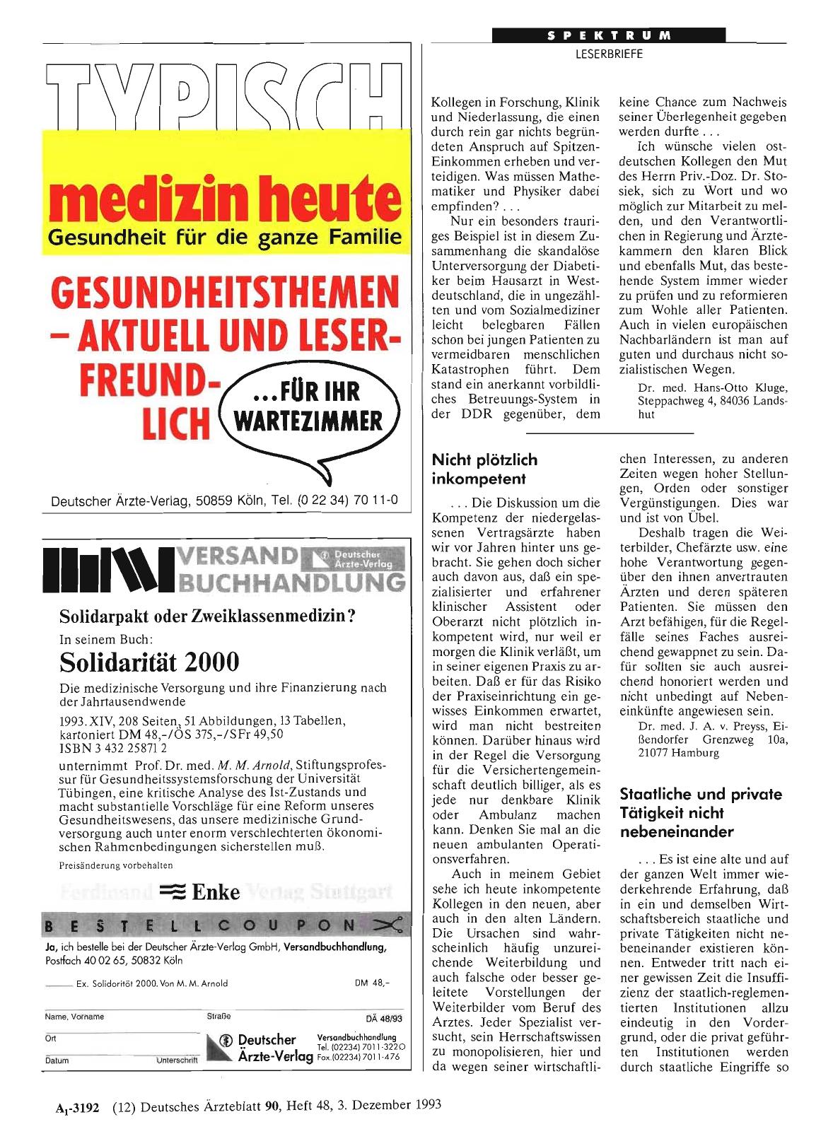 Vorschauseite 1: Neue Länder: Staatliche und private Tätigkeit nicht nebeneinander