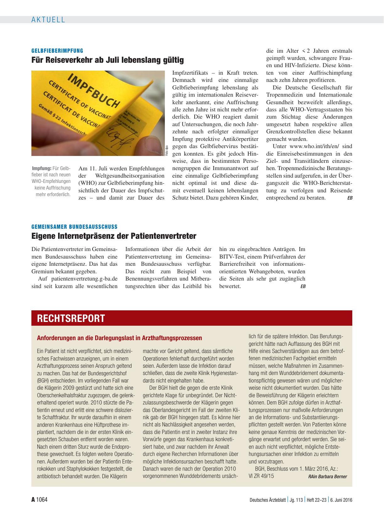Vorschauseite 1: Gemeinsamer Bundesausschuss: Eigene Internetpräsenz der Patientenvertreter
