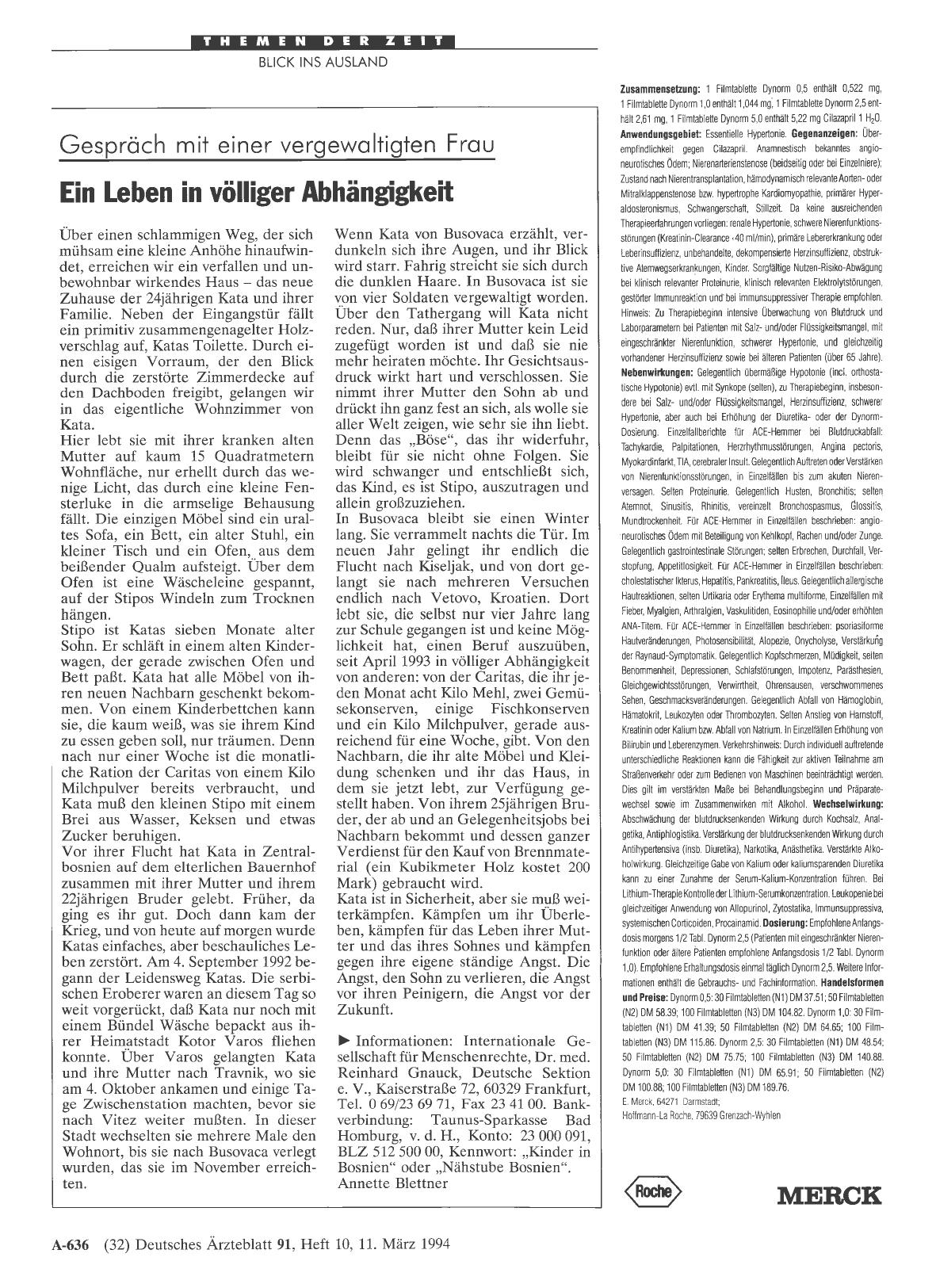 Vorschauseite 1: Gespräch mit einer vergewaltigten Frau Ein Leben in völliger Abhängigkeit