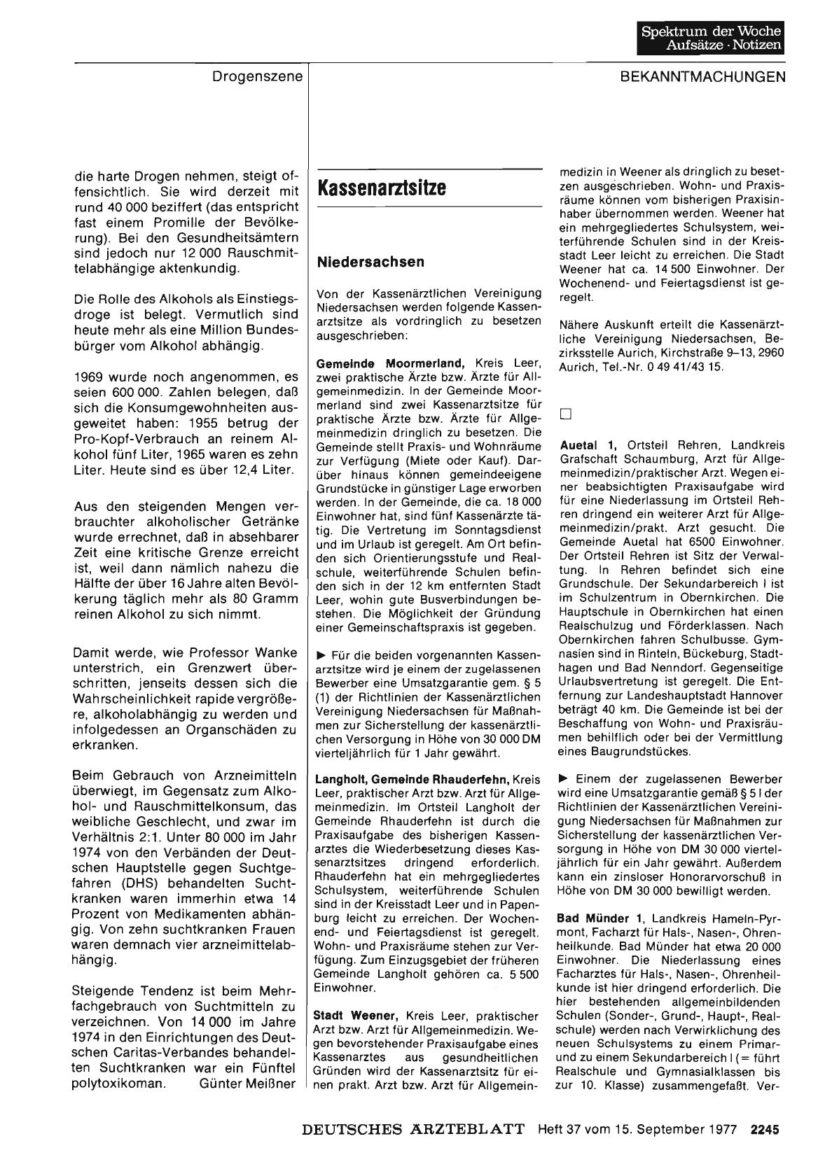 Vorschauseite 1: Kassenarztsitze