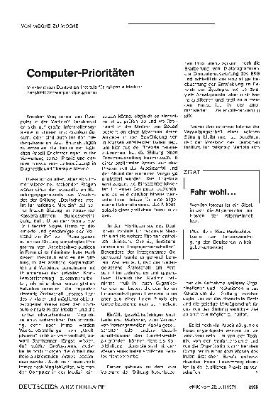 Vorschauseite 1: Computer-Prioritäten