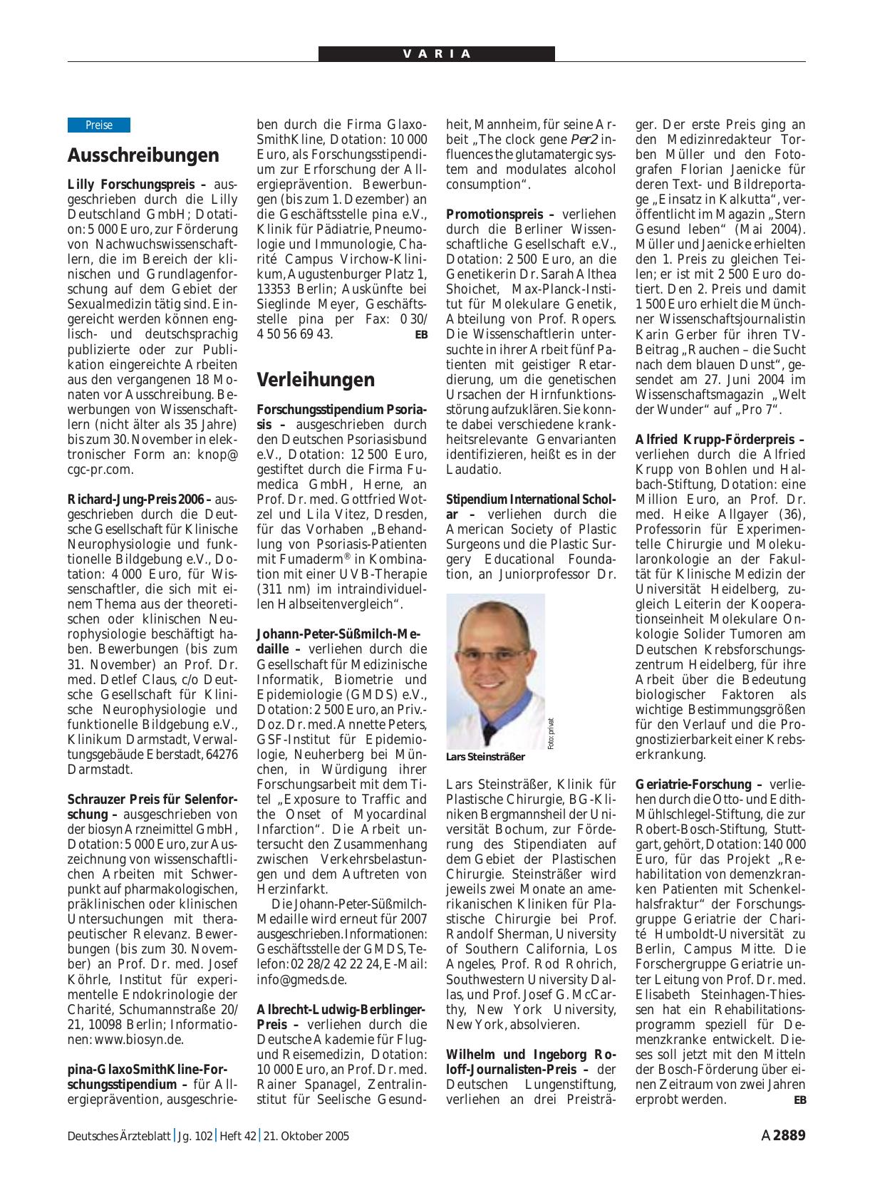 Vorschauseite 1: Ausschreibungen