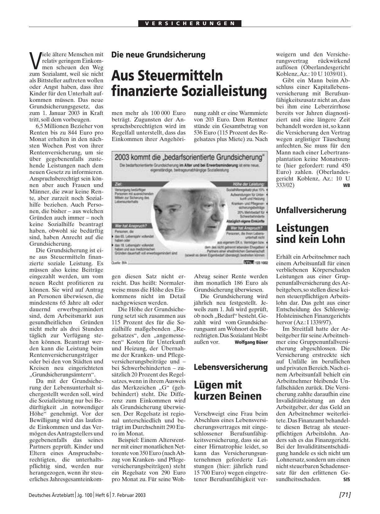 Vorschauseite 1: Lebensversicherung: Lügen mit kurzen Beinen