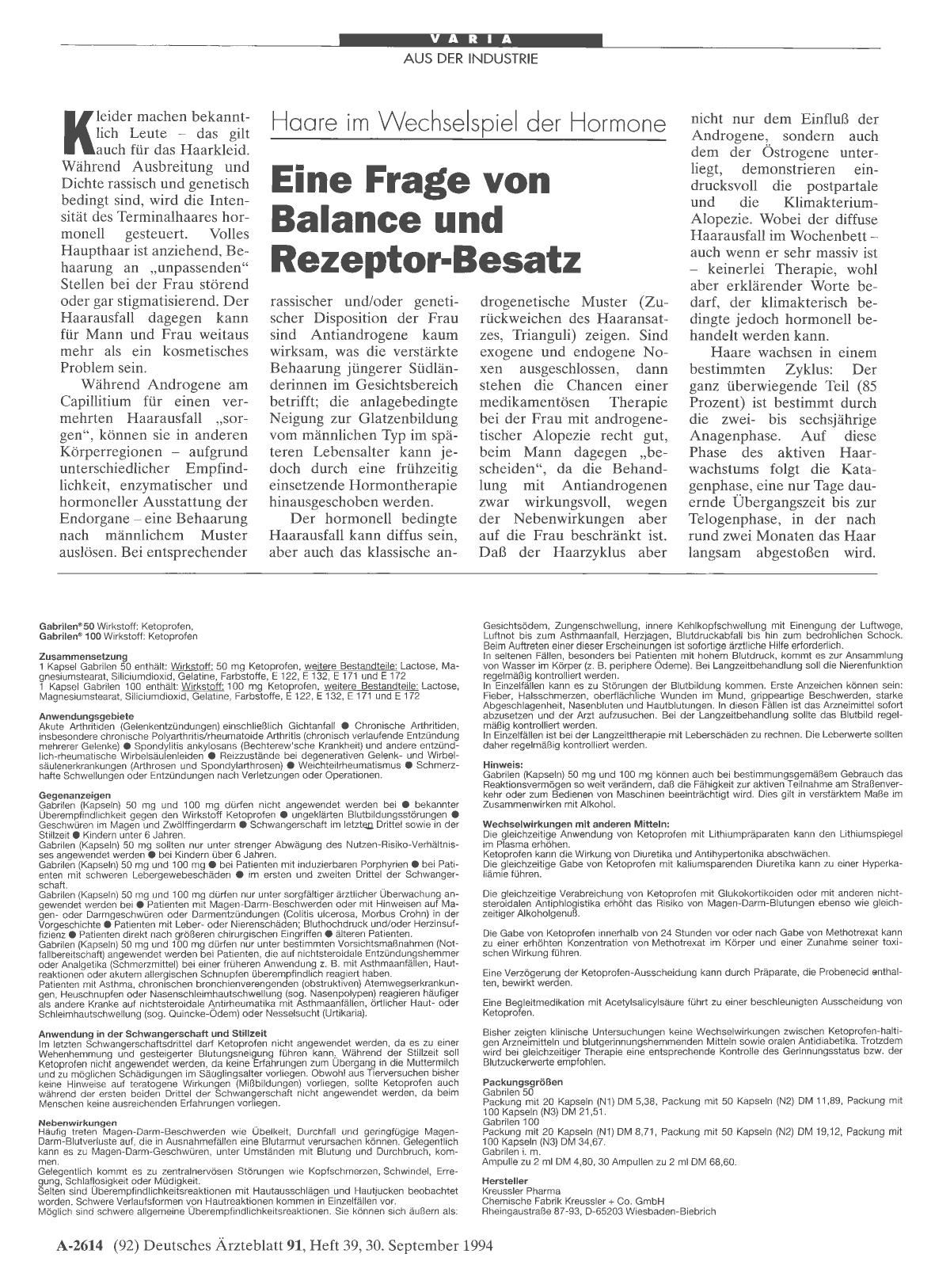 Vorschauseite 1: Haare im Wechselspiel der Hormone: Eine Frage von Balance und Rezeptor-Besatz