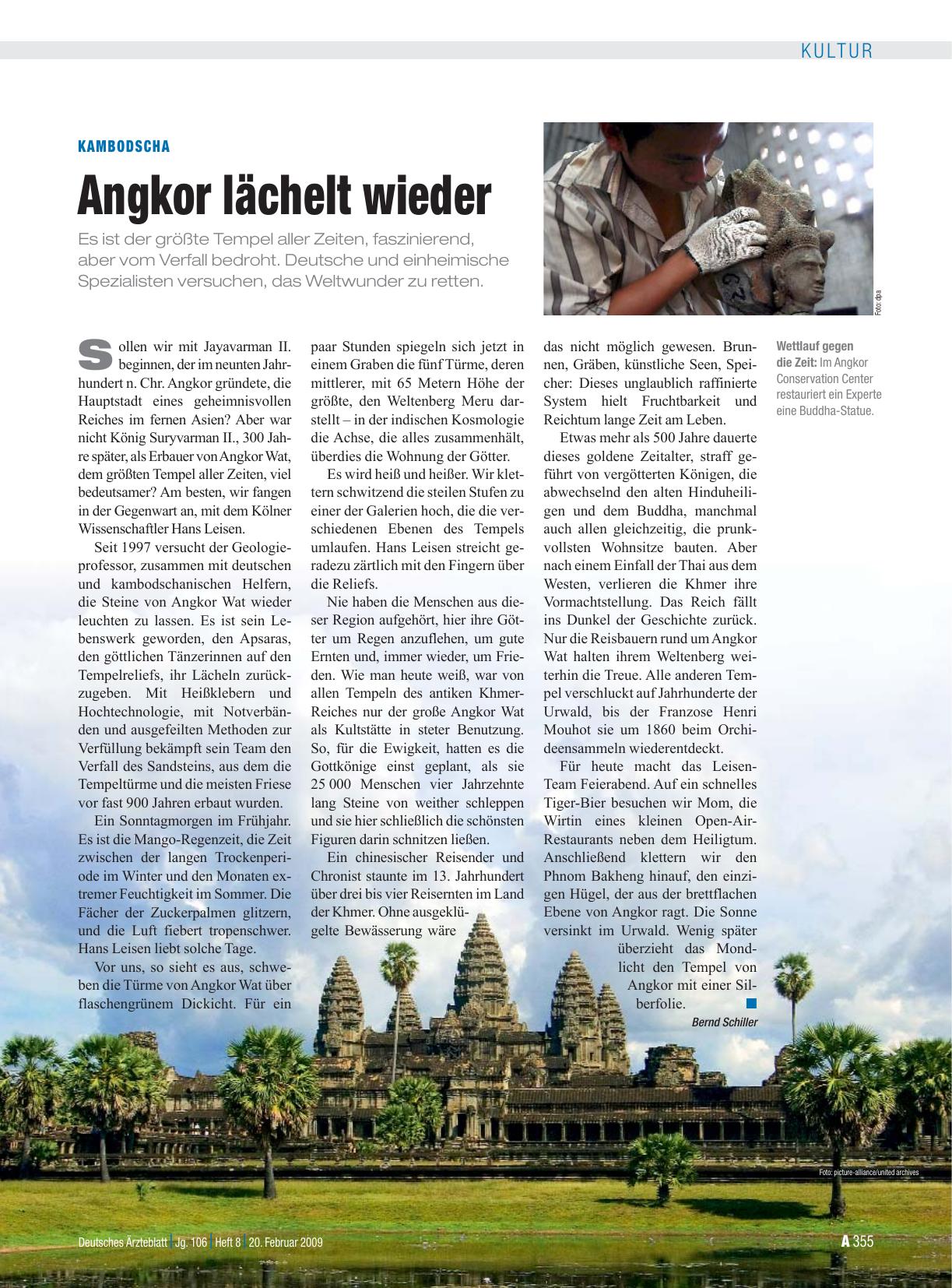 Vorschauseite 1: Kambodscha: Angkor lächelt wieder