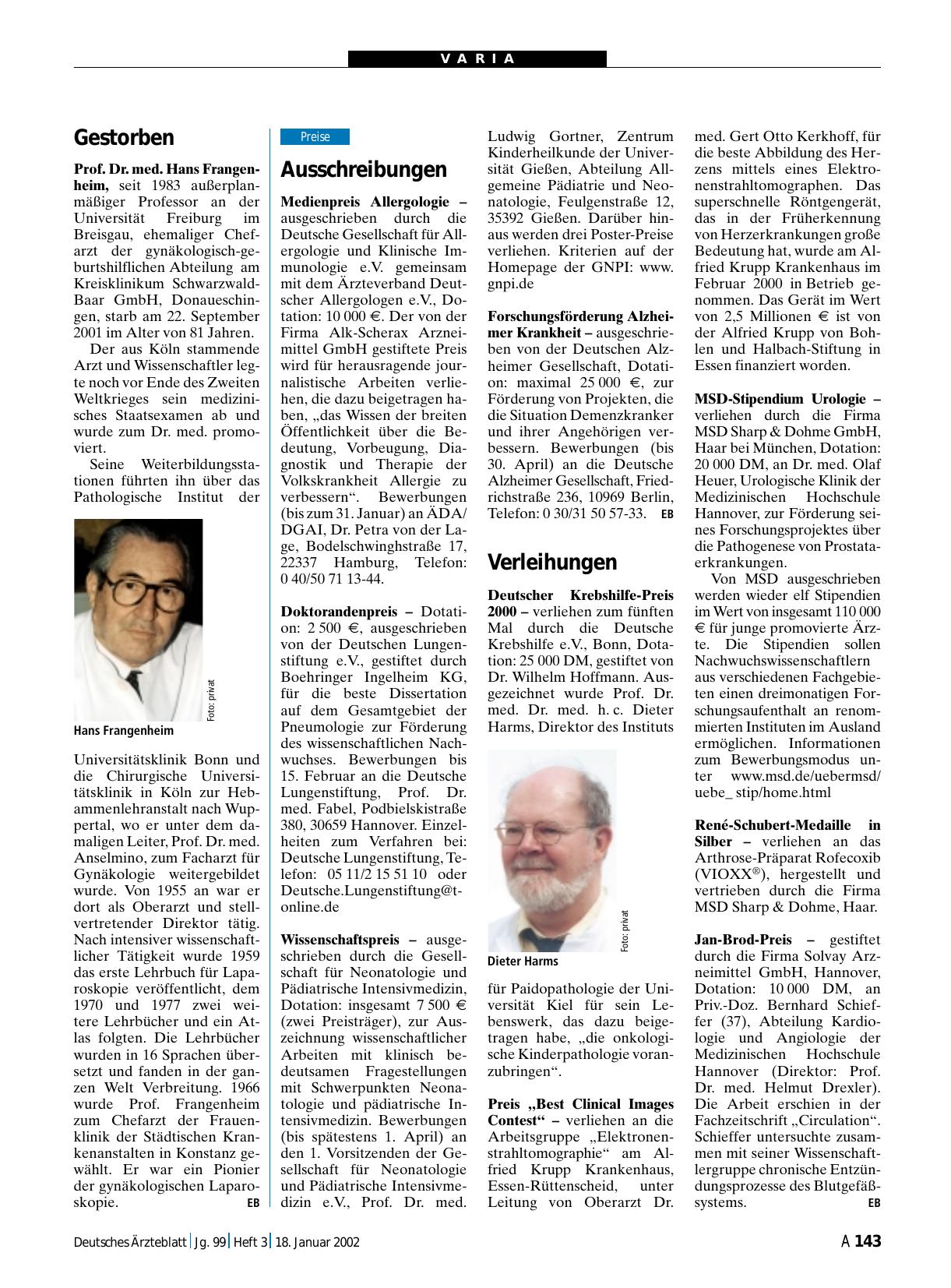 Vorschauseite 1: Gestorben