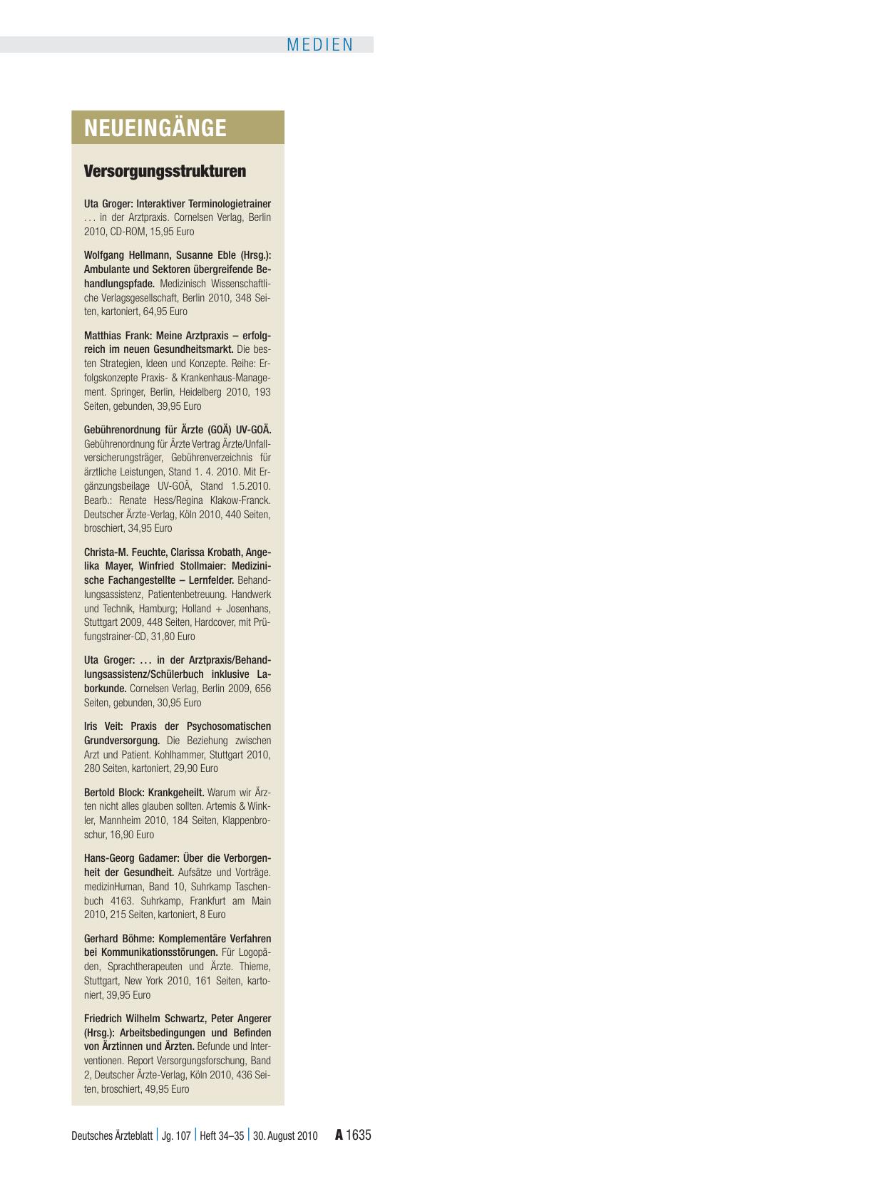 Vorschauseite 1: Neueingänge