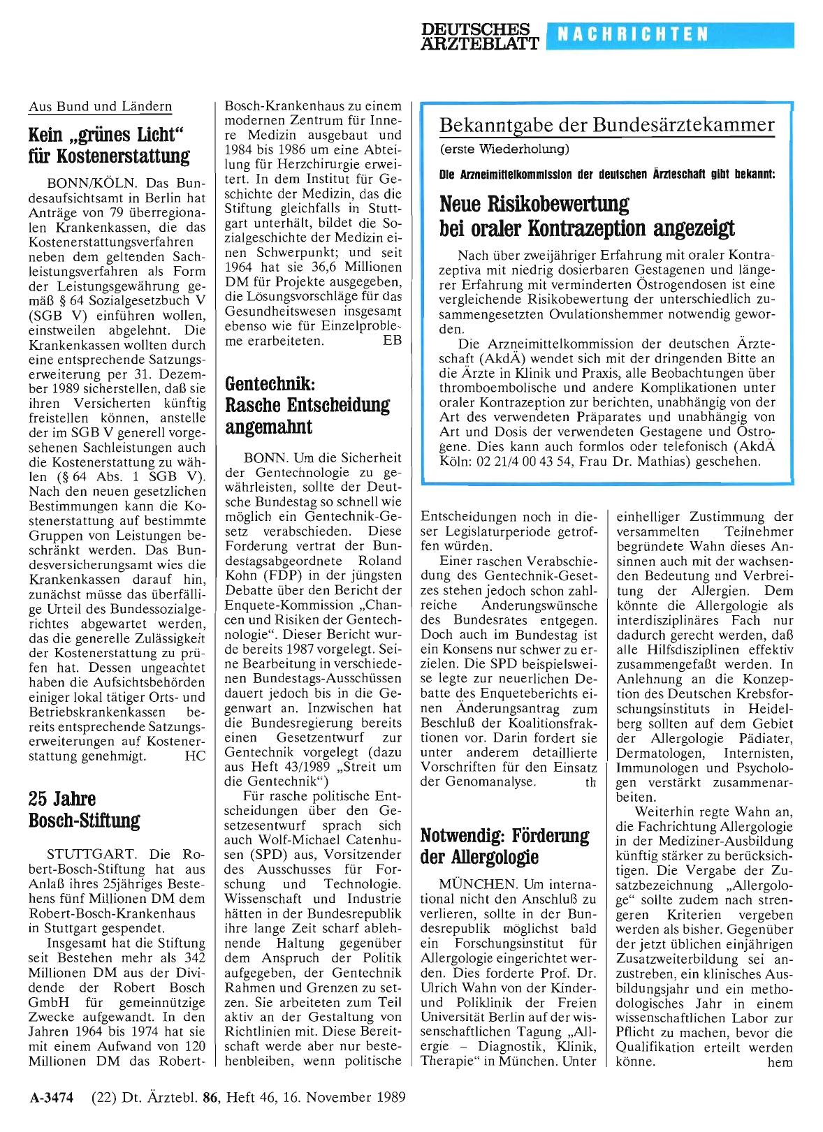 Vorschauseite 1: Kein „grünes Licht“ für Kostenerstattung