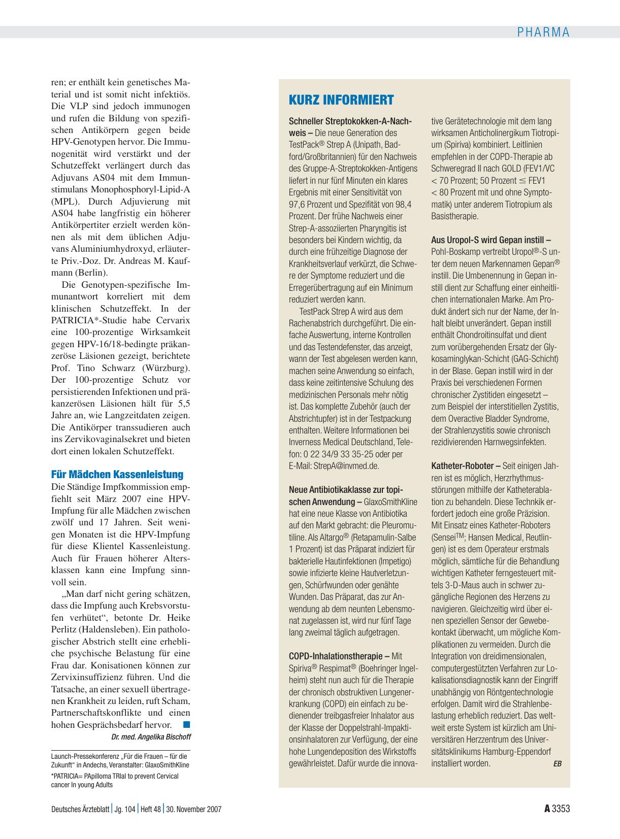 Vorschauseite 1: Kurz infomiert