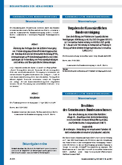 Vorschauseite 1: Beschluss des Gemeinsamen Bundesausschusses über eine Änderung der Arzneimittel-Richtlinie: Anlage XII – Acalabrutinib (Monotherapie – Behandlung von erwachsenen Patienten mit nic…