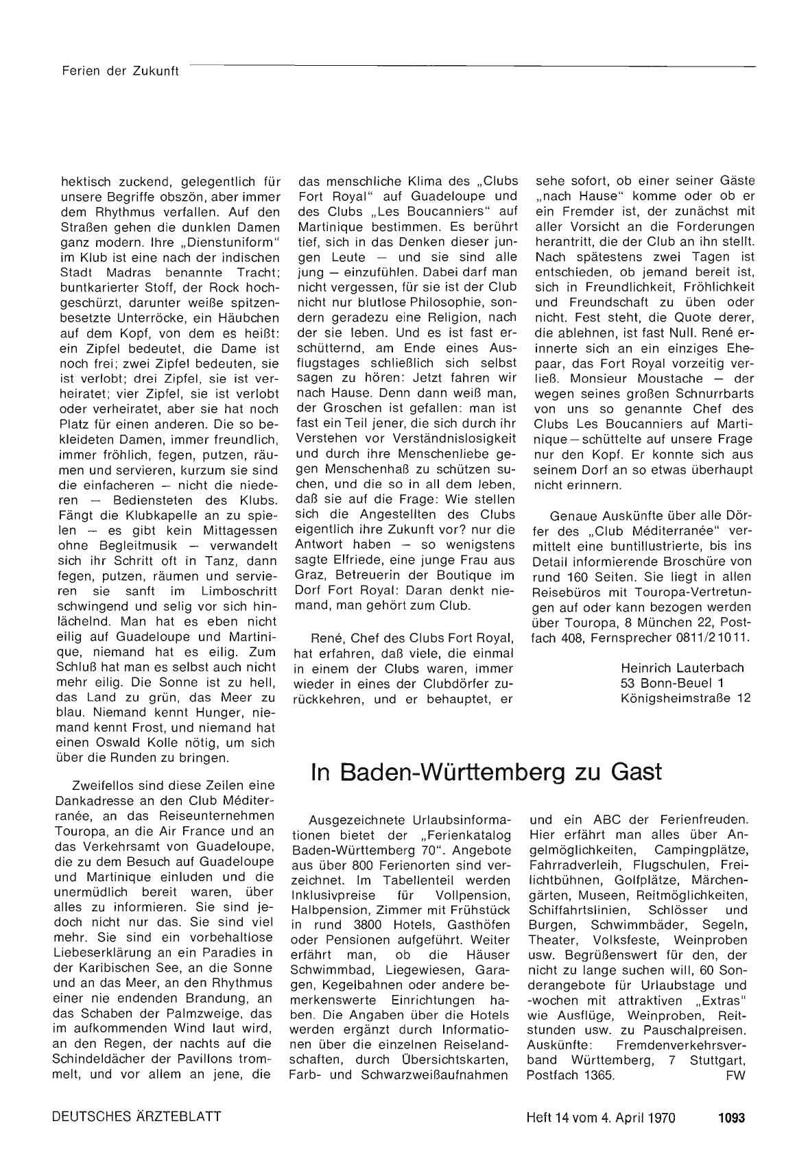 Vorschauseite 1: In Baden-Württemberg zu Gast